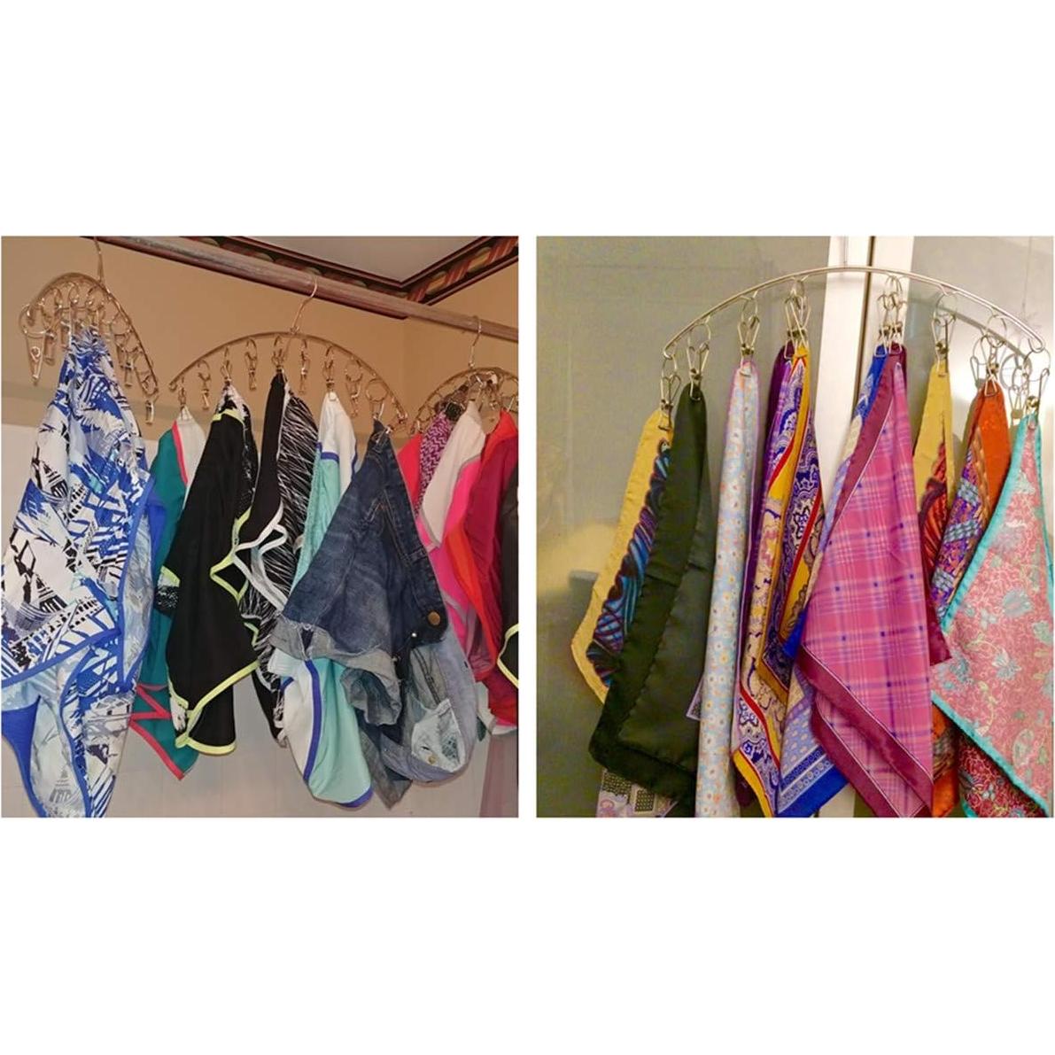 Perchero de Secado DurReus de Acero Inoxidable con 10 Clips