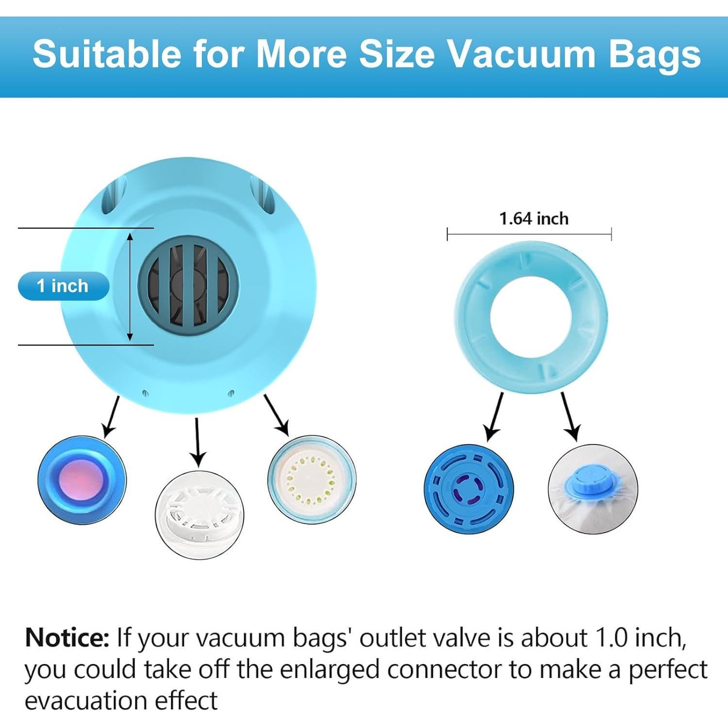 Bomba de Vacío Eléctrica AMZBOSS Portátil Azul - 0.22 kg
