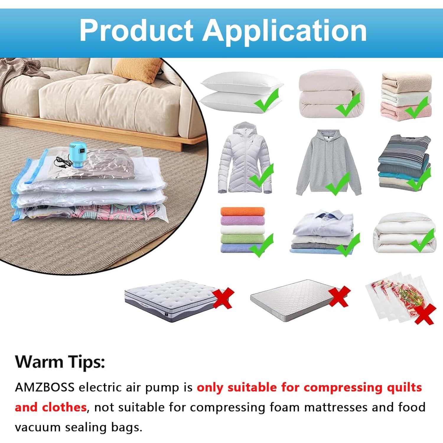 Bomba de Vacío Eléctrica AMZBOSS Portátil Azul - 0.22 kg