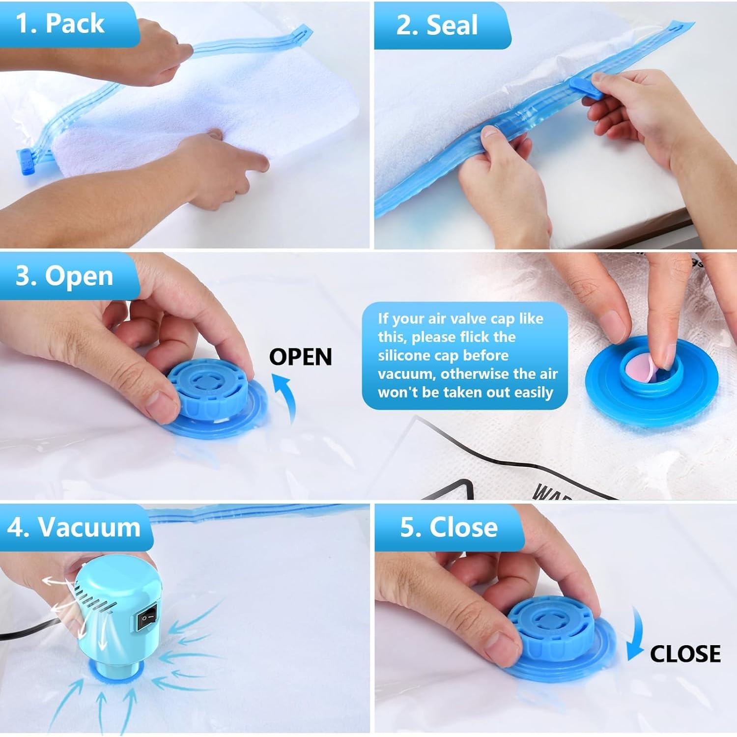 Bomba de Vacío Eléctrica AMZBOSS Portátil Azul - 0.22 kg