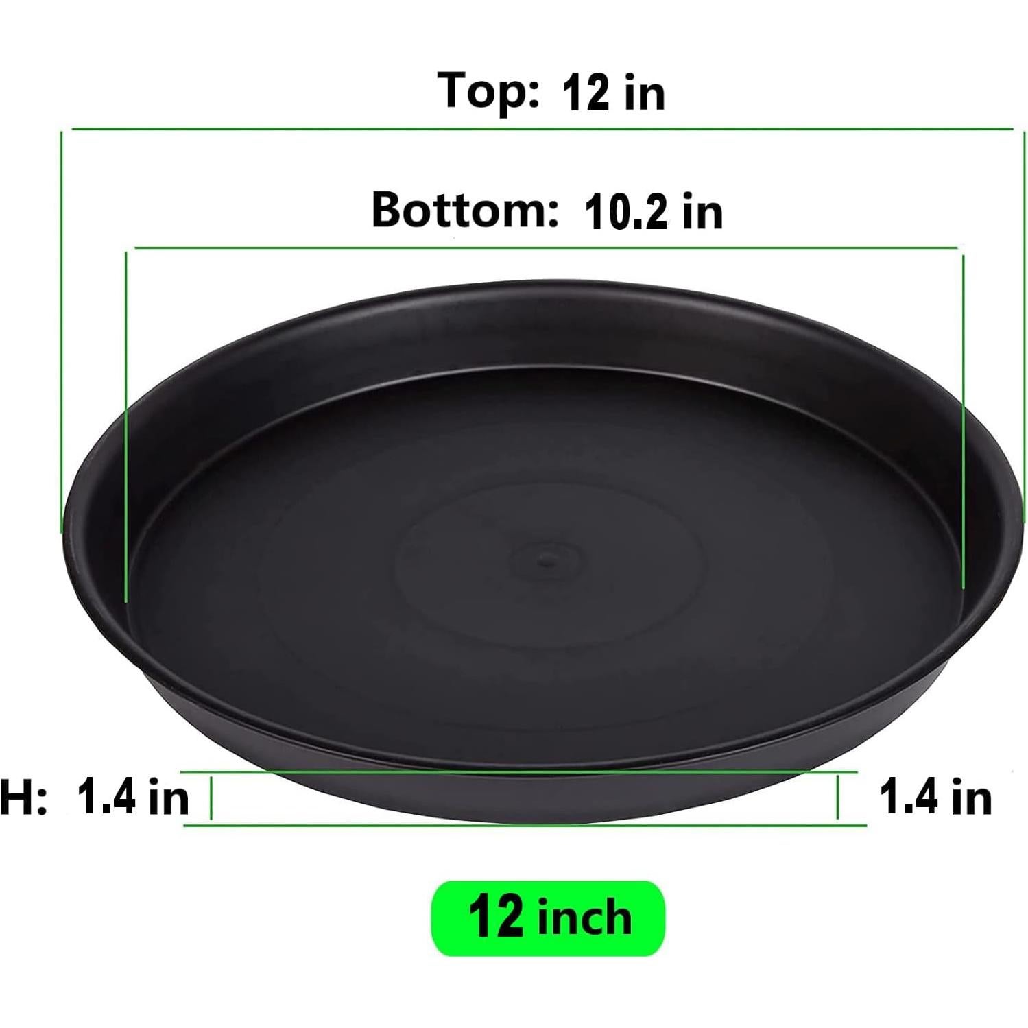 Paquete de 4 bandejas de goteo para plantas NABAOXUN 30 cm