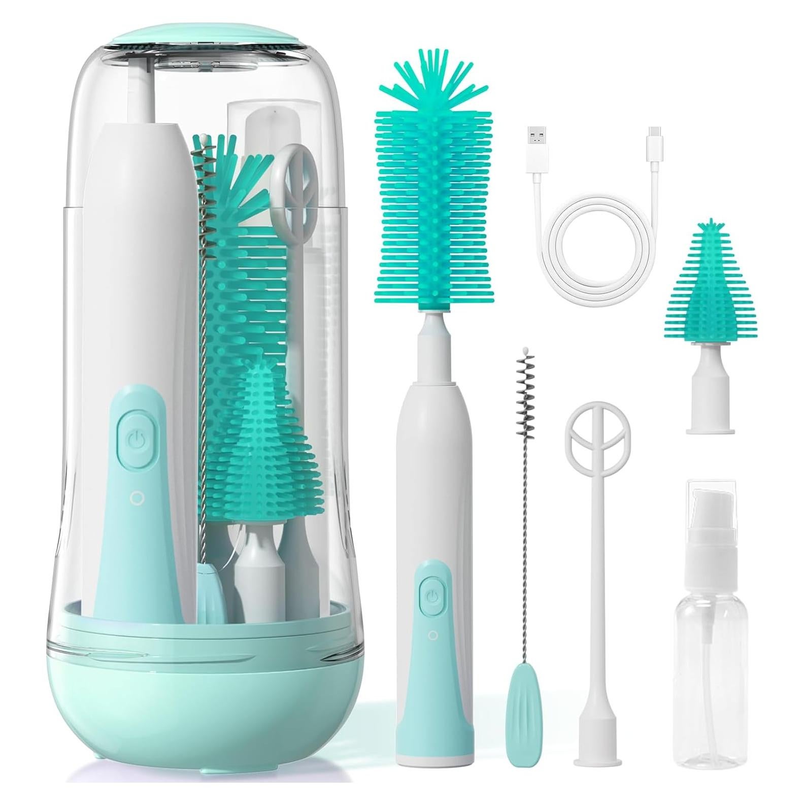 Limpiador Eléctrico de Botellas Duoffanny Verde 9 en 1