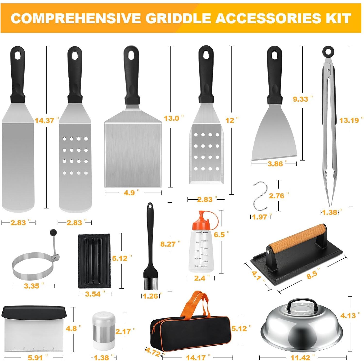 Kit de Accesorios para Plancha Terlulu 28 Piezas BBQ