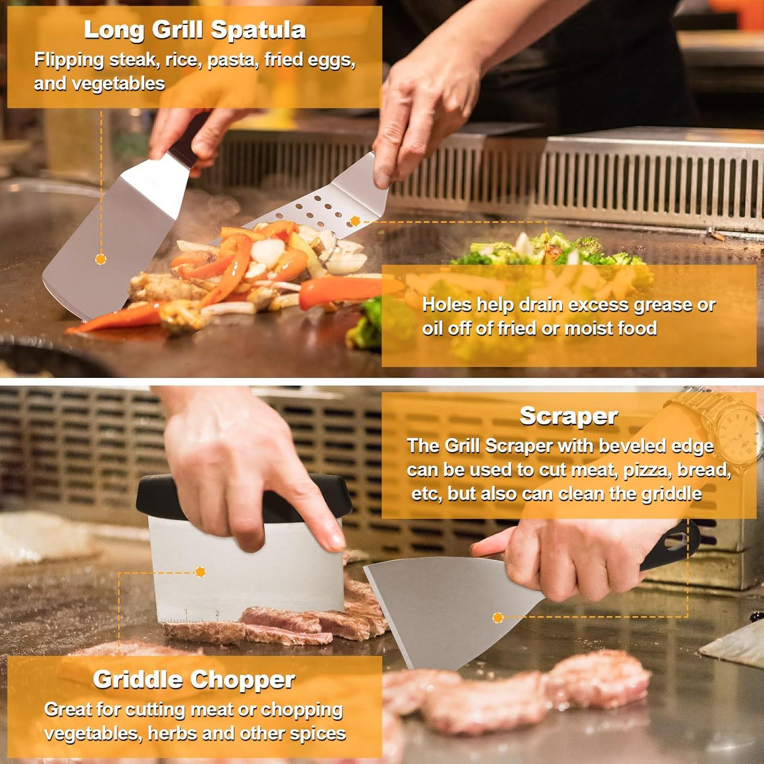 Kit de Accesorios para Plancha Terlulu 28 Piezas BBQ