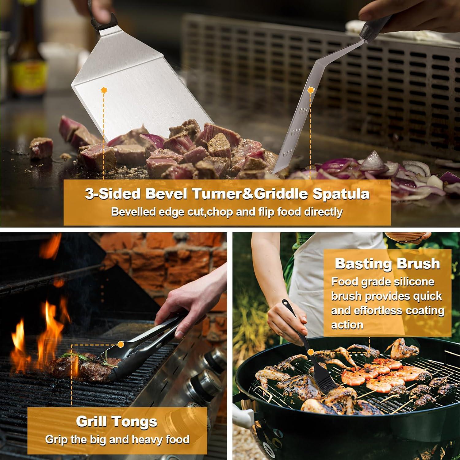 Kit de Accesorios para Plancha Terlulu 28 Piezas BBQ