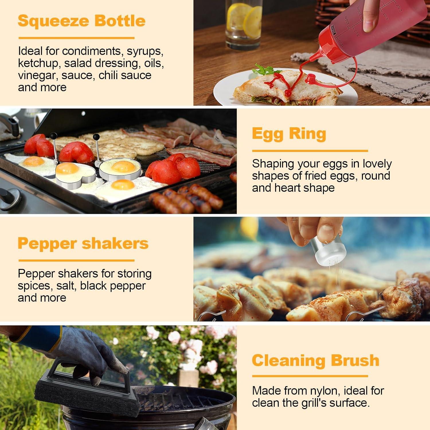 Kit de Accesorios para Plancha Terlulu 28 Piezas BBQ