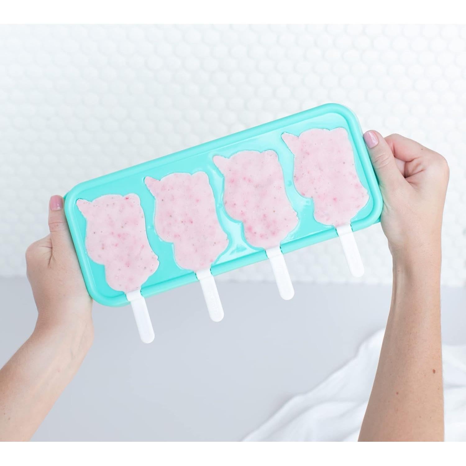 Moldes de Helado ZOKU Unicornio Set de 2, 4 Moldes Silicona 73ml