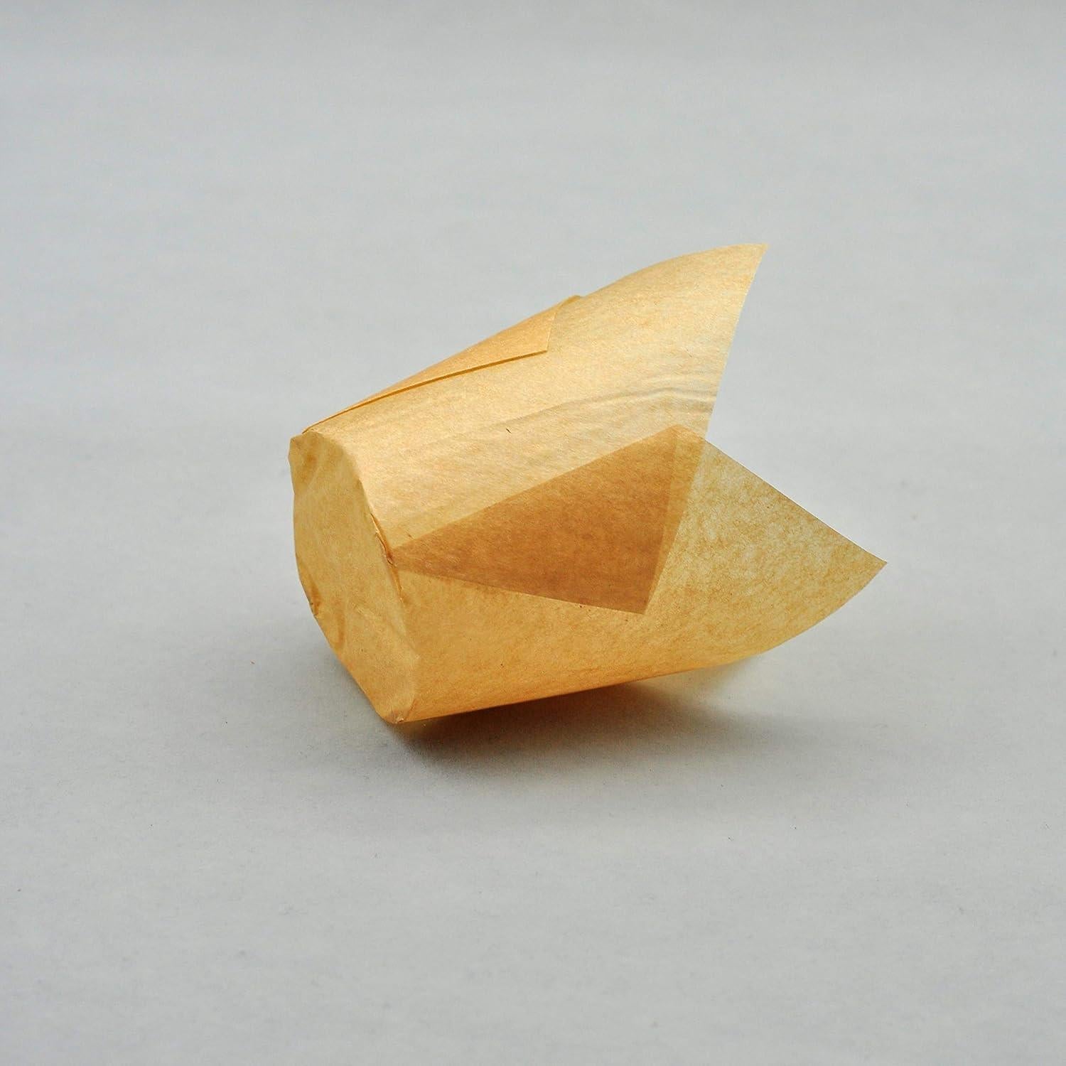 Tazas de Hornear Tulipán QLSmypkg 125 Pcs 5.7 cm Natural