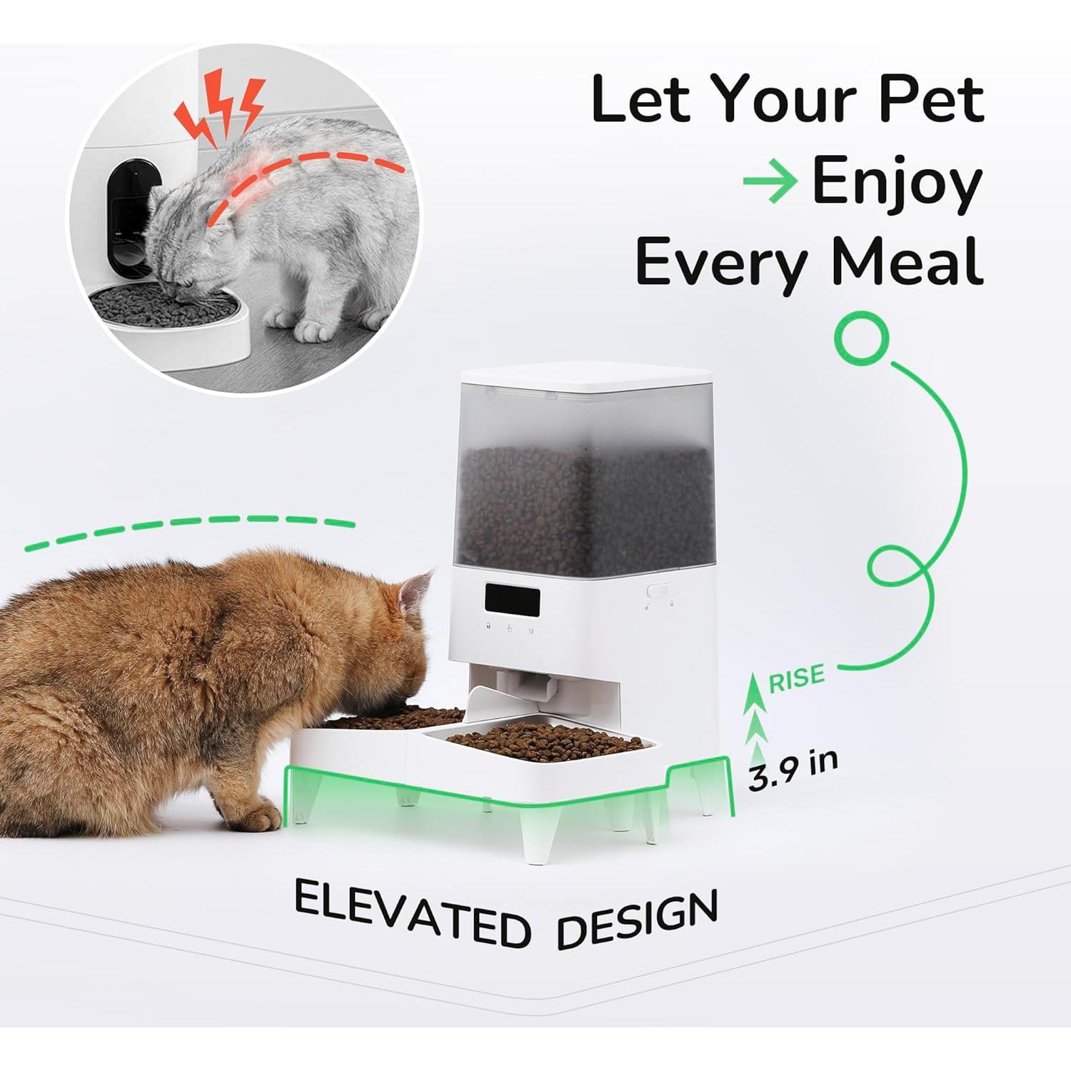 Comedero Automático FUKUMARU 5L para Gatos y Perros WiFi