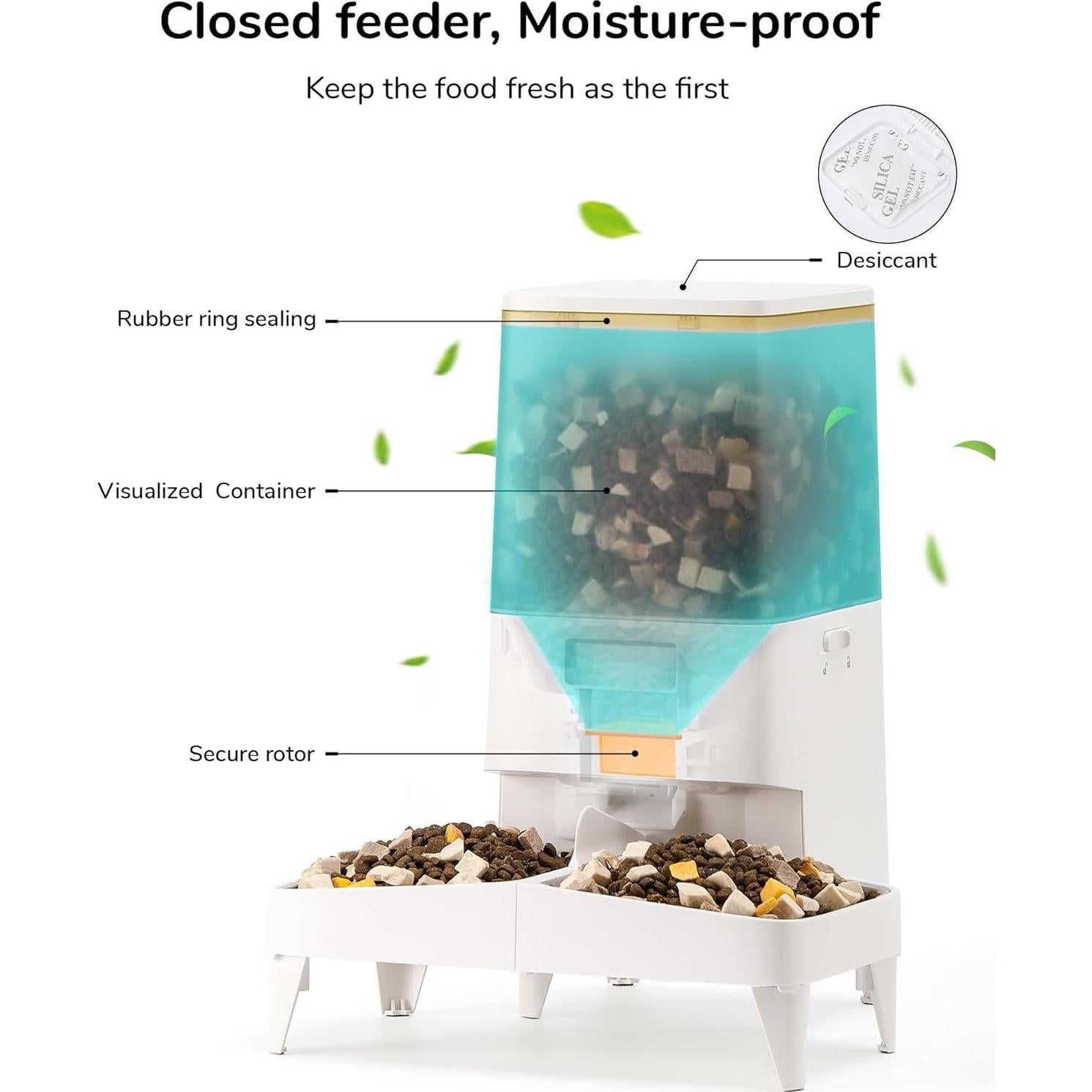 Comedero Automático FUKUMARU 5L para Gatos y Perros WiFi