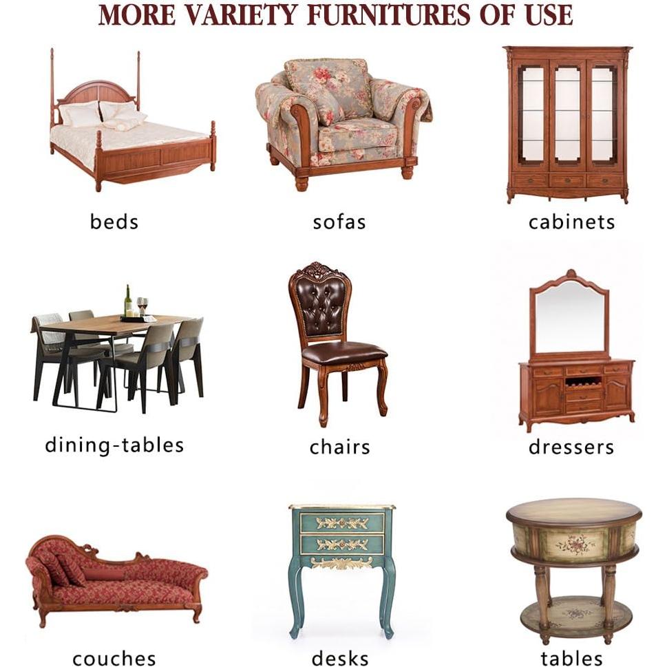 24 Deslizadores de Muebles de Fieltro Beige 6.35 cm Reutilizables