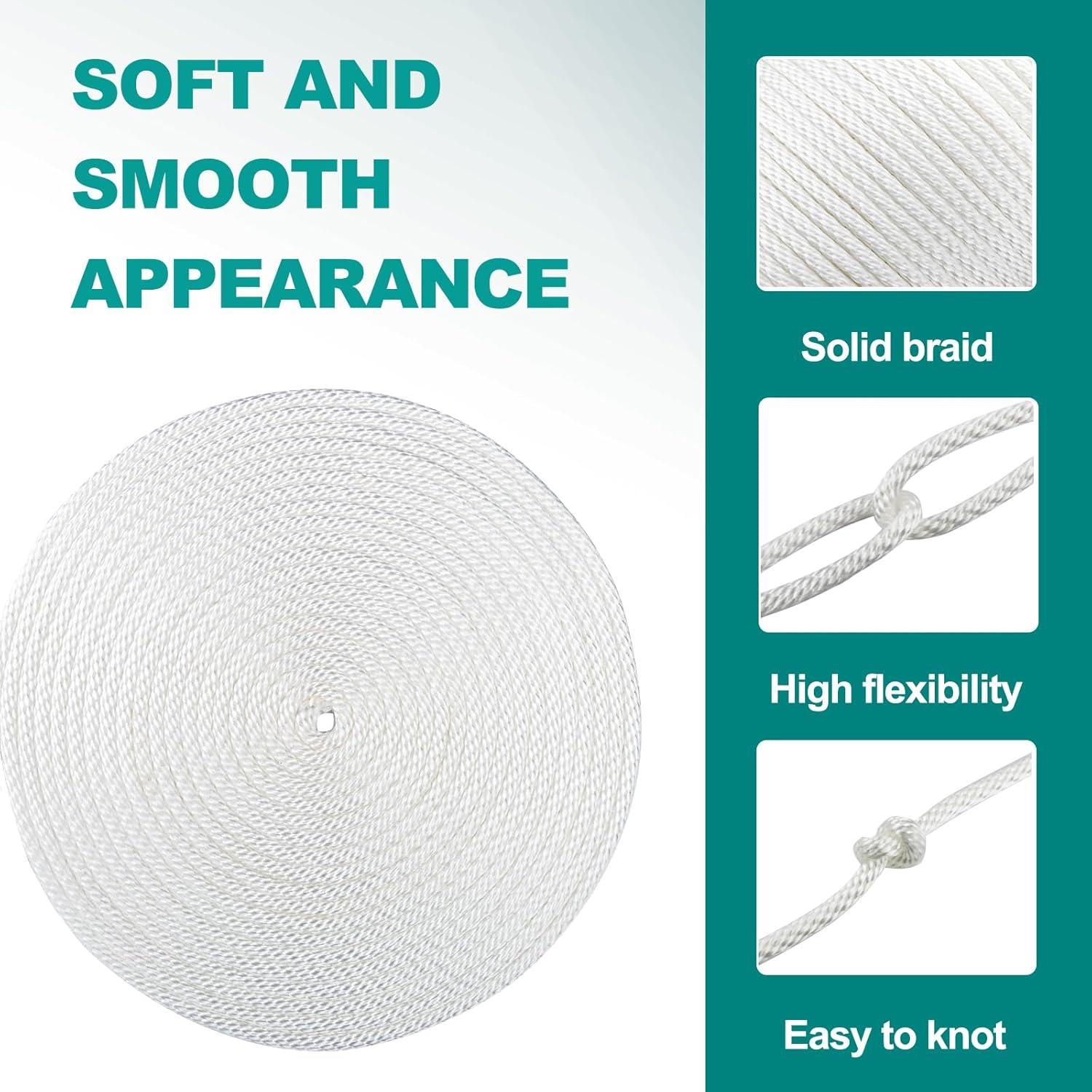 Cuerda de Nylon Trenzada 1/4" CSZFGFDC 152.4m Alta Resistencia