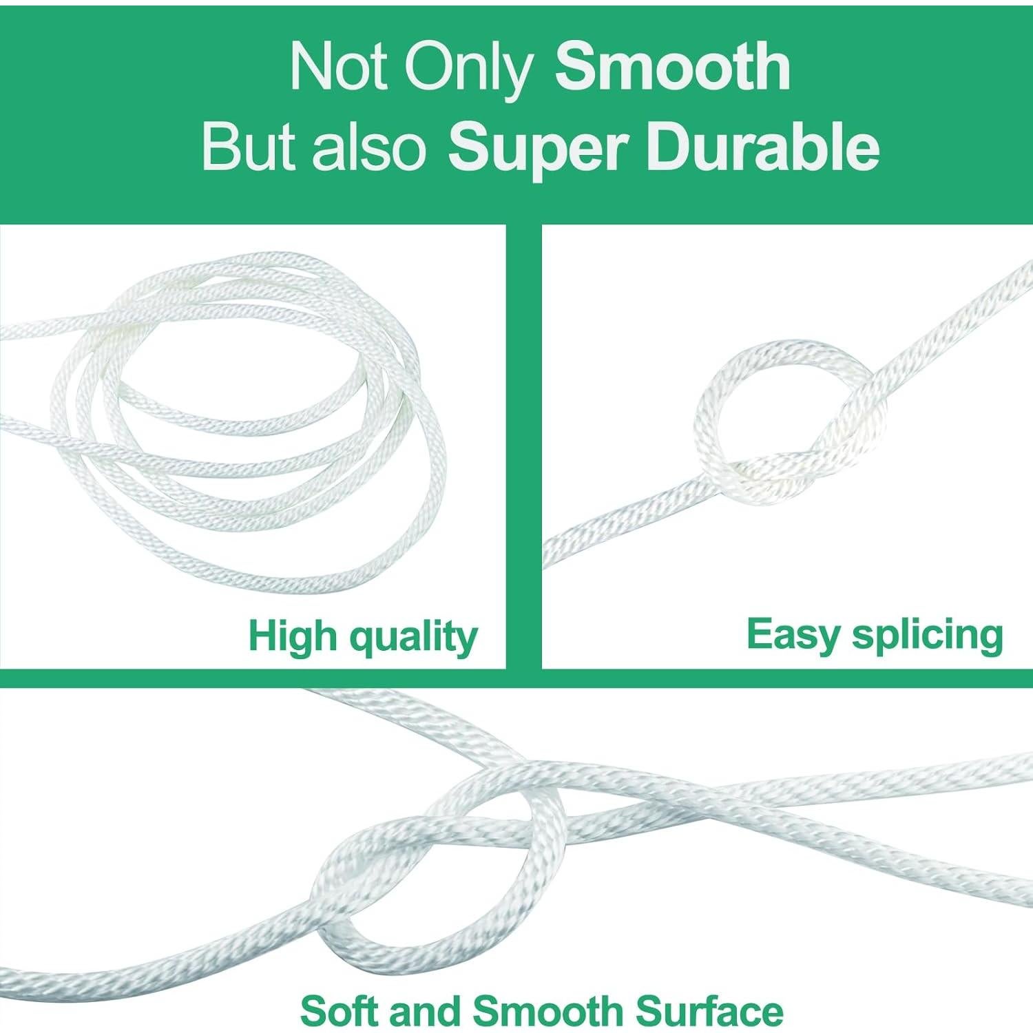 Cuerda de Nylon Trenzada 1/4" CSZFGFDC 152.4m Alta Resistencia