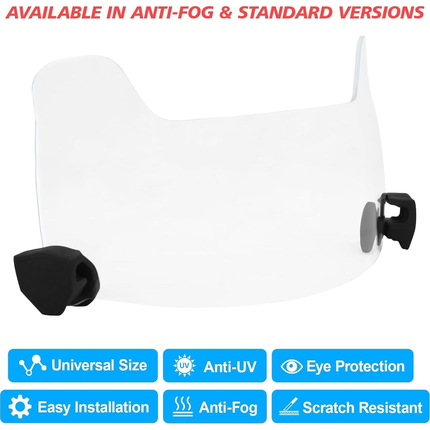 Visera de Fútbol ZAKVOP FV3 AntiNiebla para Casco Adulto/Joven