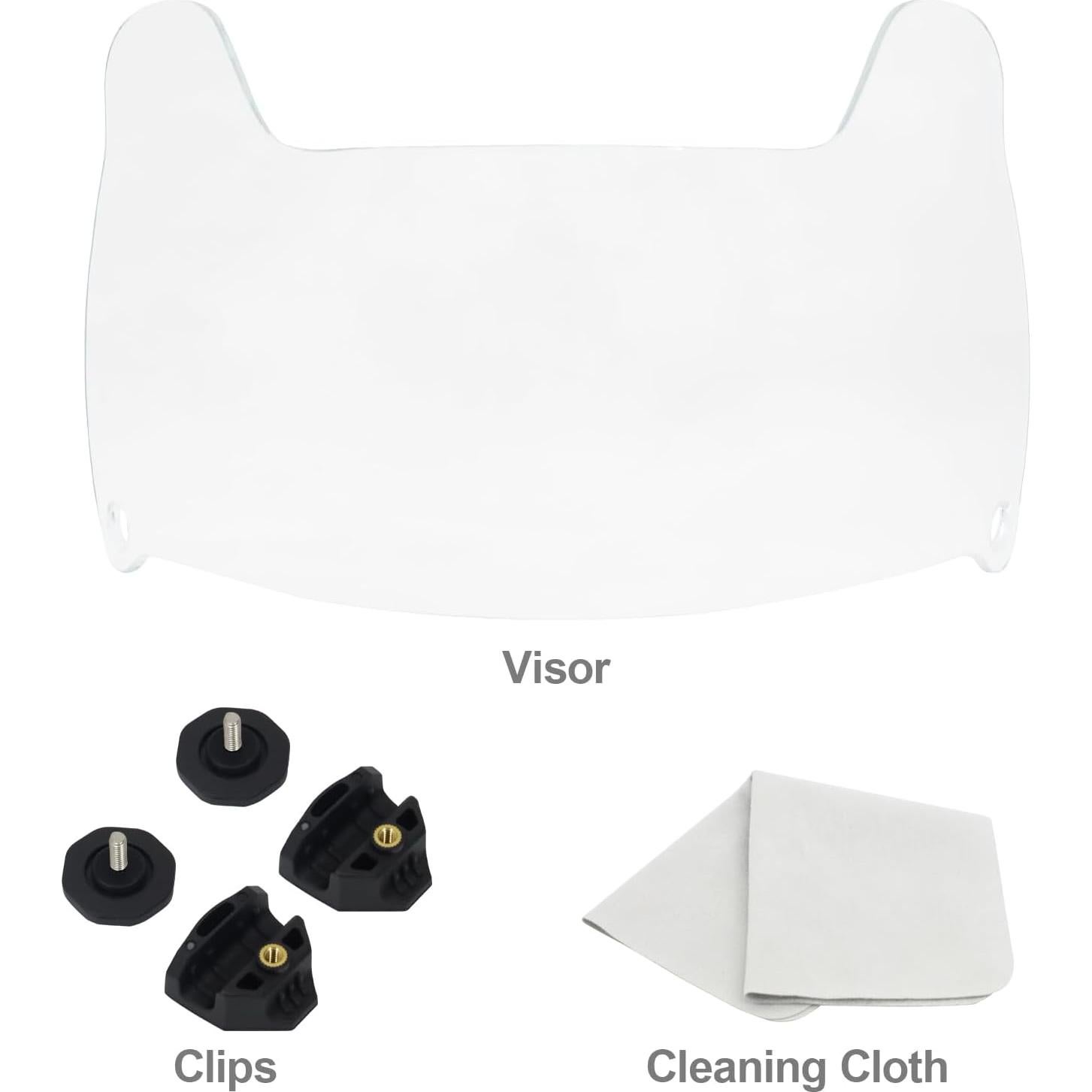 Visera de Fútbol ZAKVOP FV3 AntiNiebla para Casco Adulto/Joven