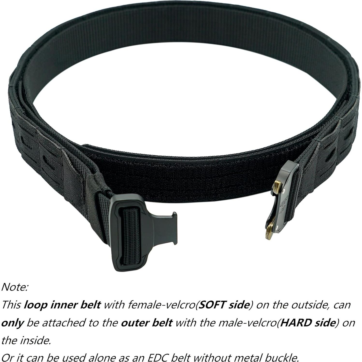 Cinturón Interior Dotacty 1.5" Nylon Ajustable Negro