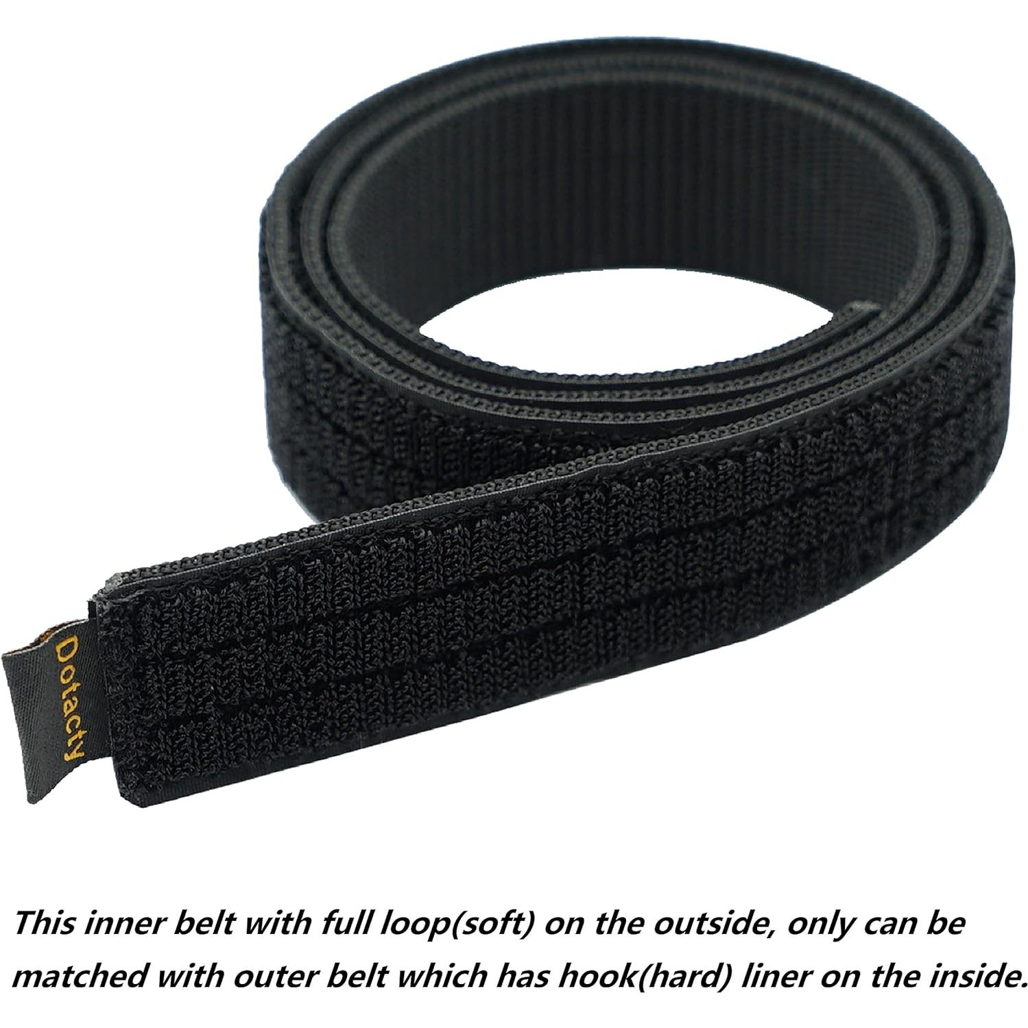 Cinturón Interior Dotacty 1.5" Nylon Ajustable Negro