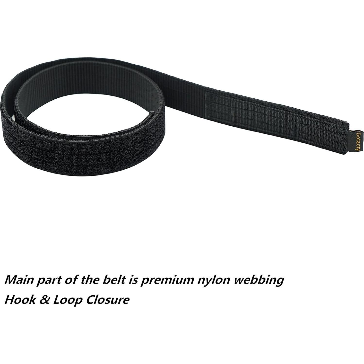 Cinturón Interior Dotacty 1.5" Nylon Ajustable Negro