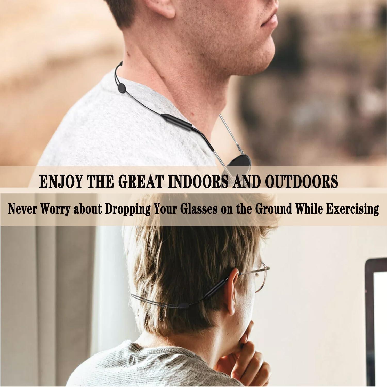 20 Pares Sujetadores Antideslizantes Gafas + 3 Correas Ajustables