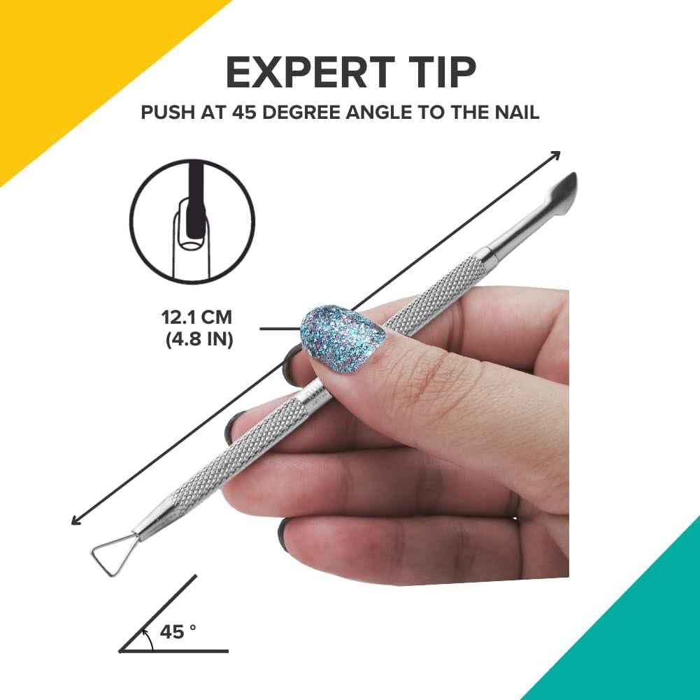 Empujador de Cutículas Rui Smiths Pro Acero Inoxidable 12.1 cm