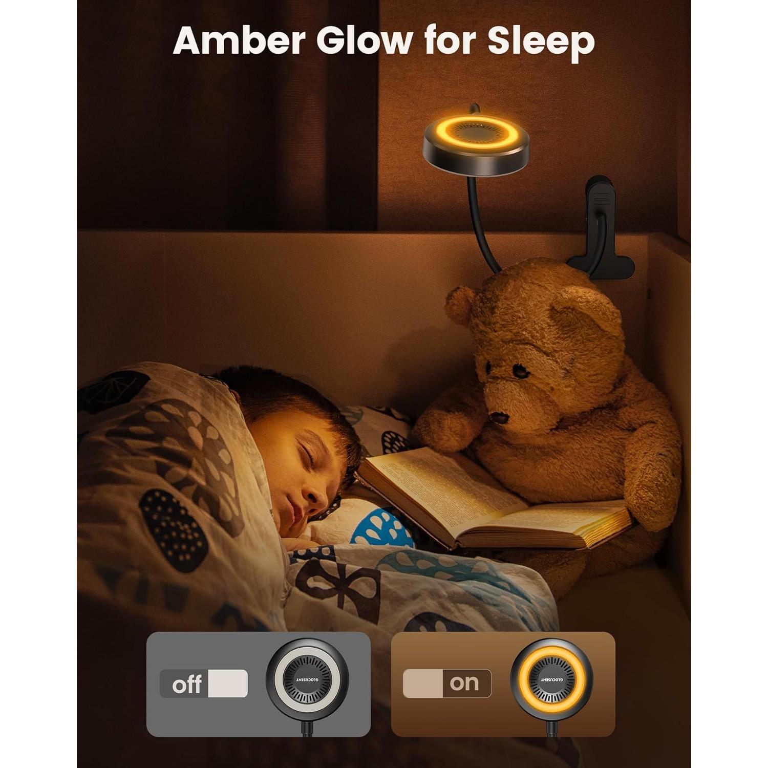 Lámpara de Clip Glocusent 72 LED con Control Remoto - Luz de Lectura