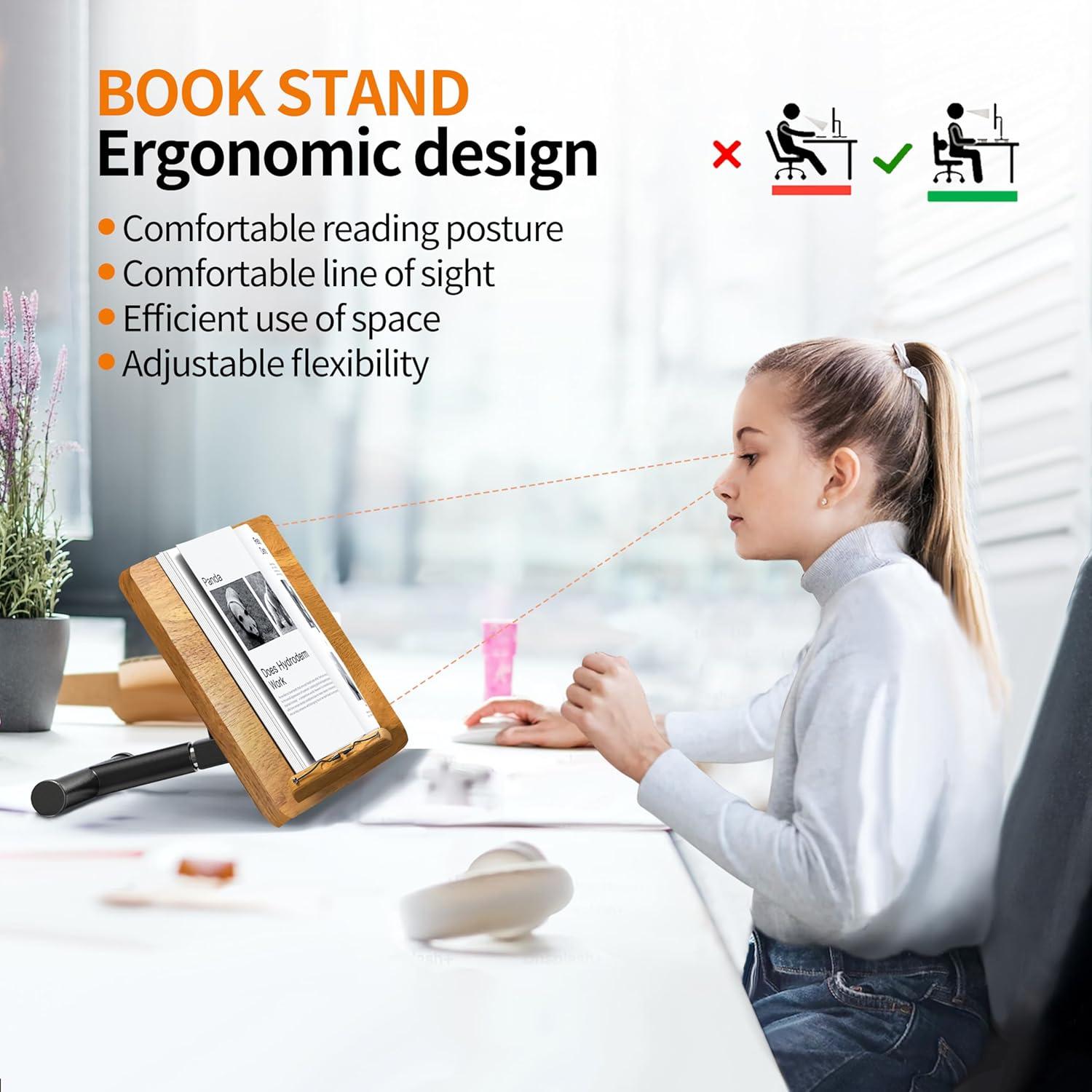 Soporte de Música y Libro NAMON 2-en-1 Madera Sólida 41.91x29.97cm