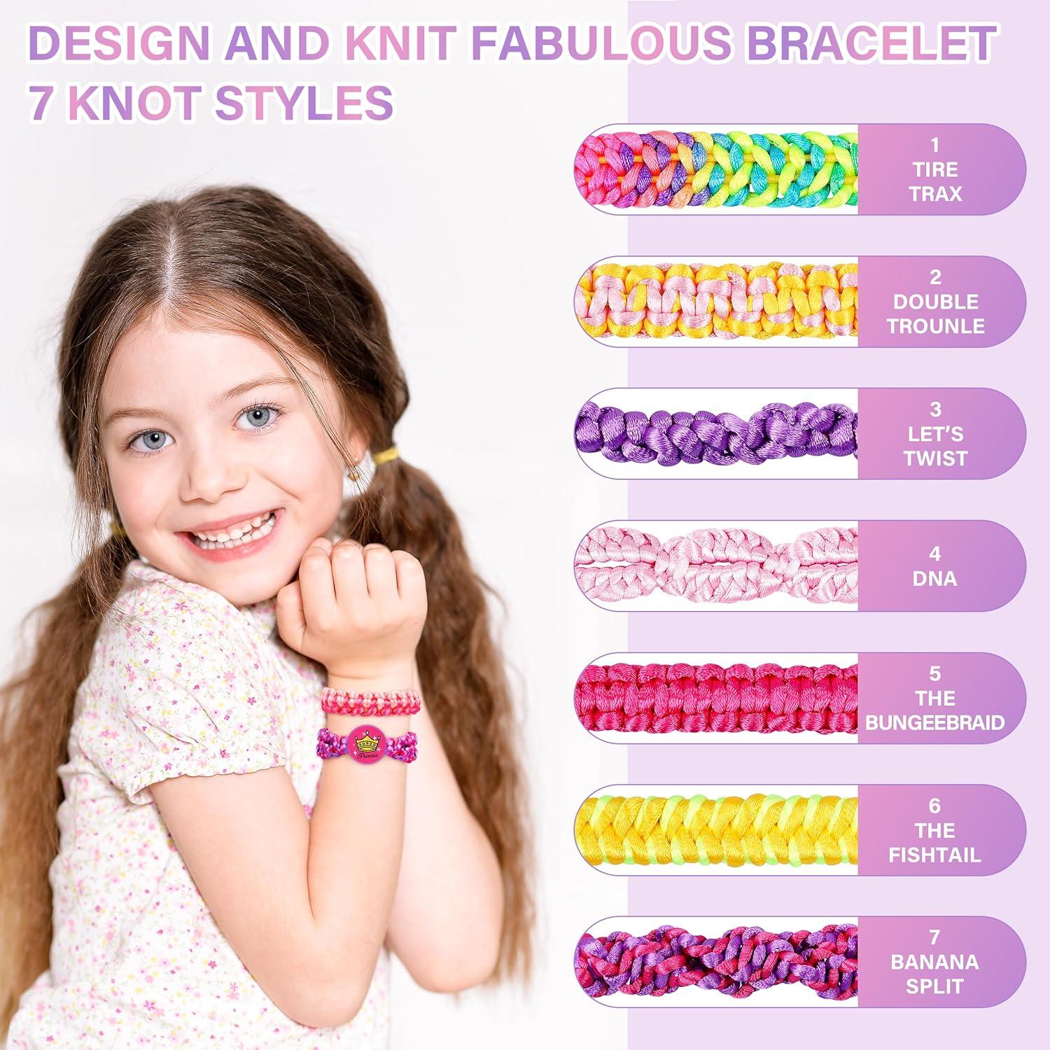 Kit de Fabricación de Pulseras Dpai para Niñas - Doble Púrpura