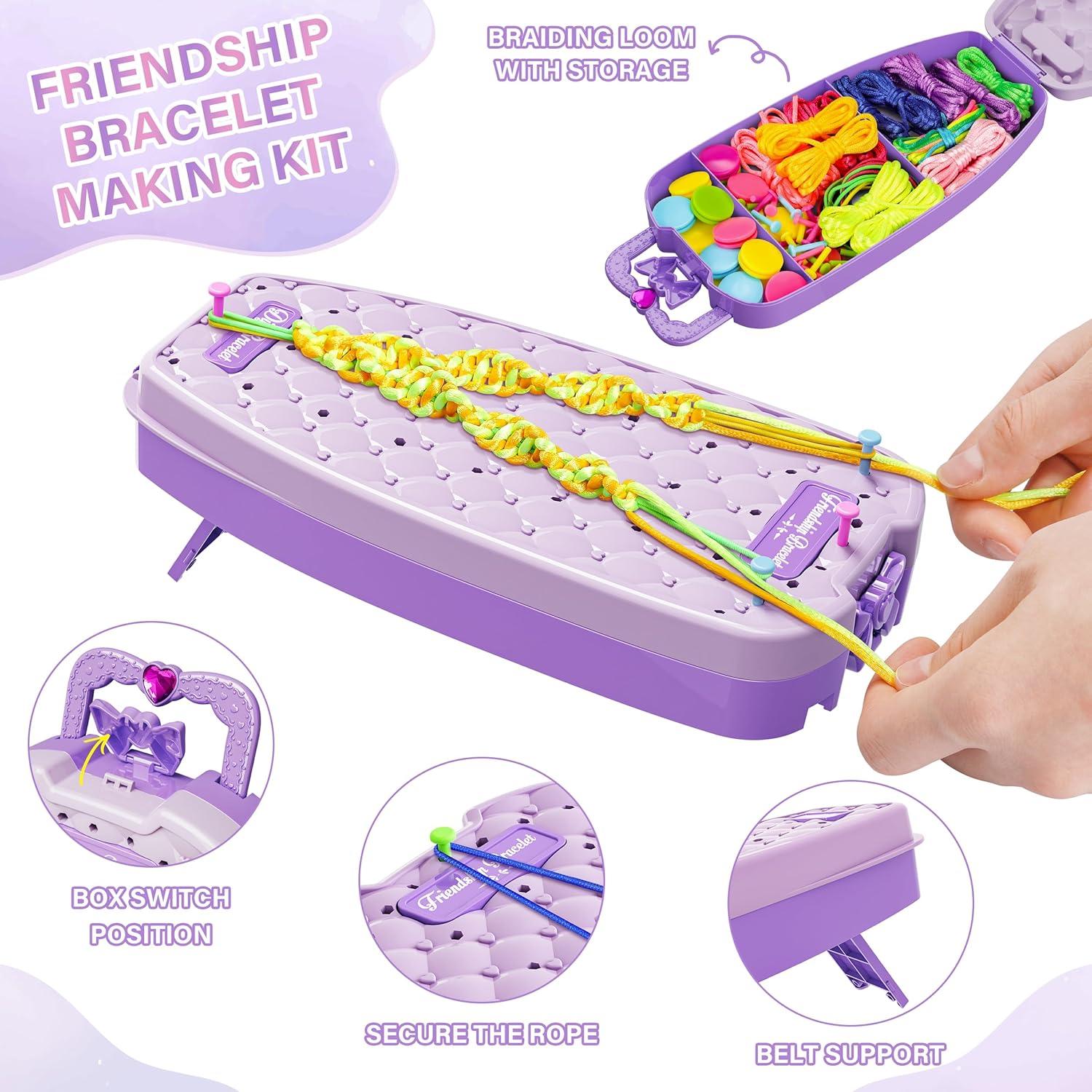 Kit de Fabricación de Pulseras Dpai para Niñas - Doble Púrpura