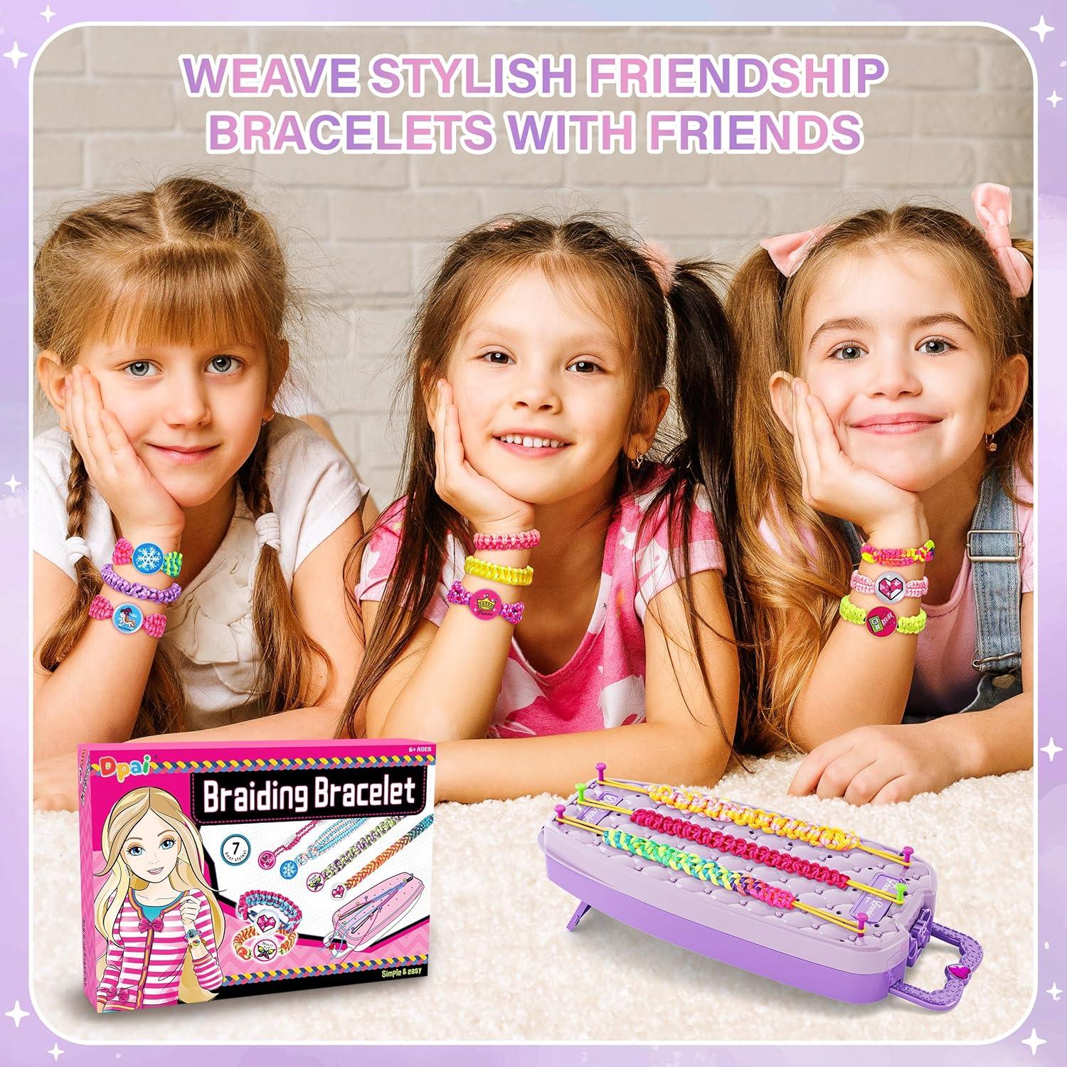 Kit de Fabricación de Pulseras Dpai para Niñas - Doble Púrpura