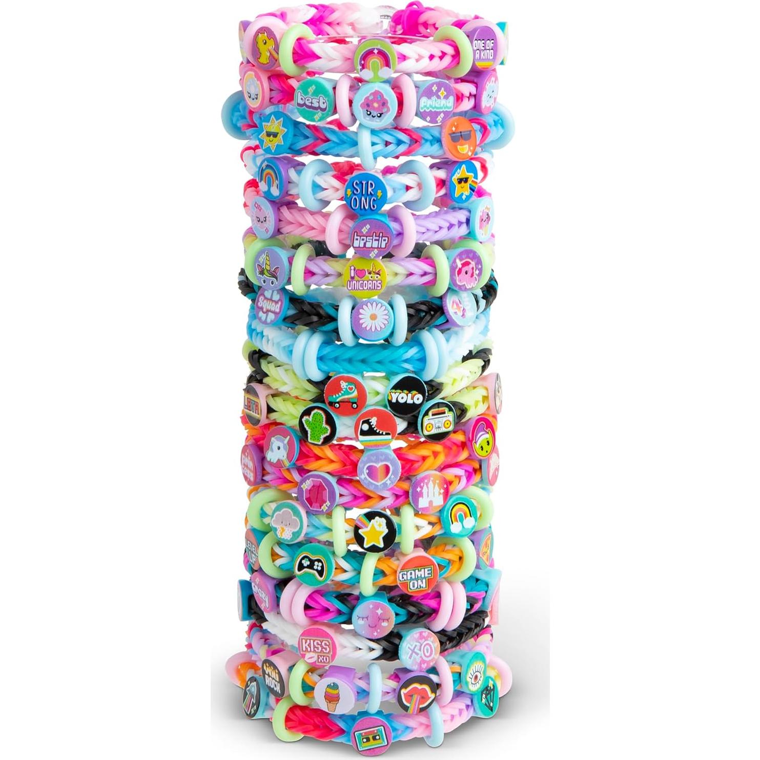 Kit de Pulsera de Banda de Goma Rainbow Loom Beadmoji Deluxe 2200 Bandas