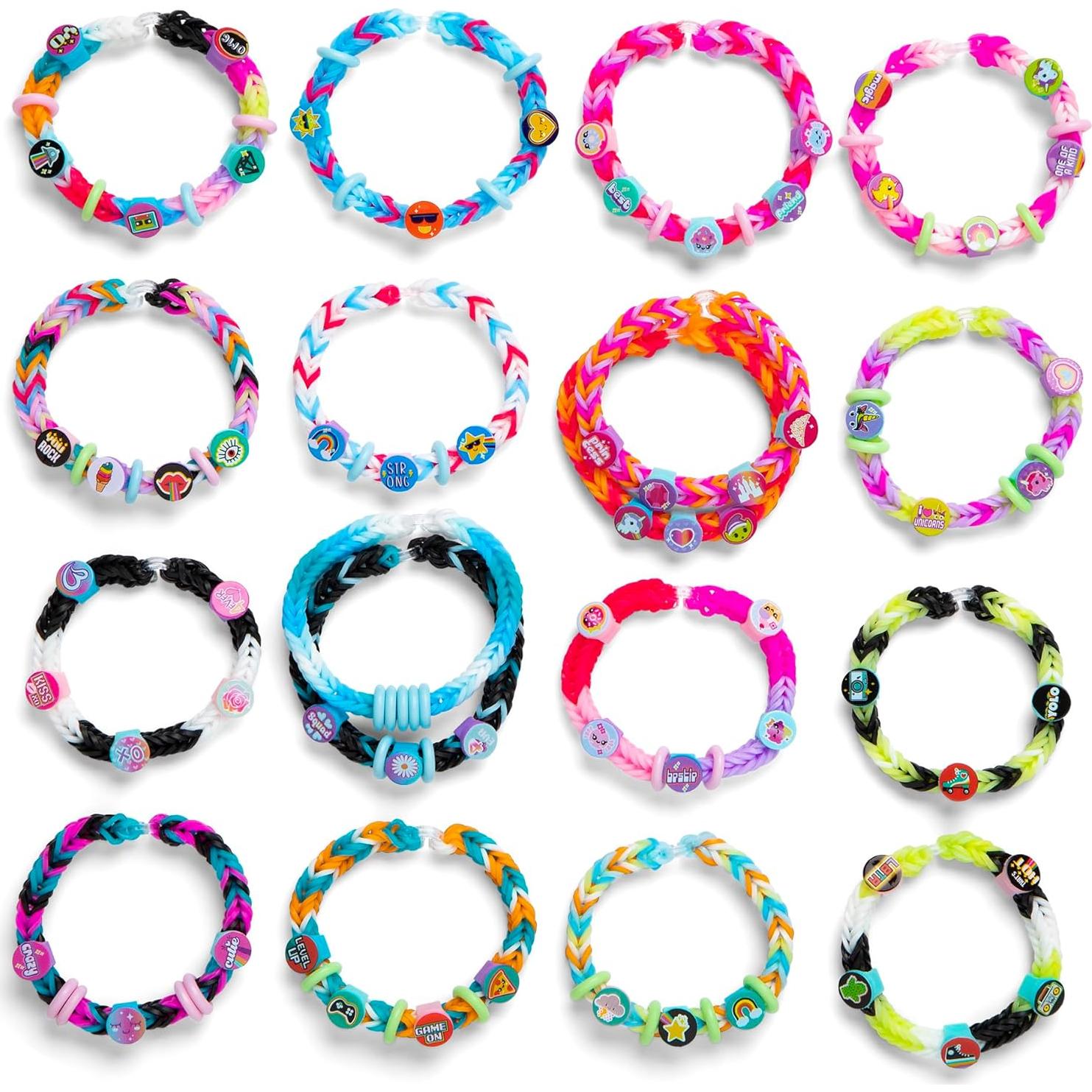 Kit de Pulsera de Banda de Goma Rainbow Loom Beadmoji Deluxe 2200 Bandas