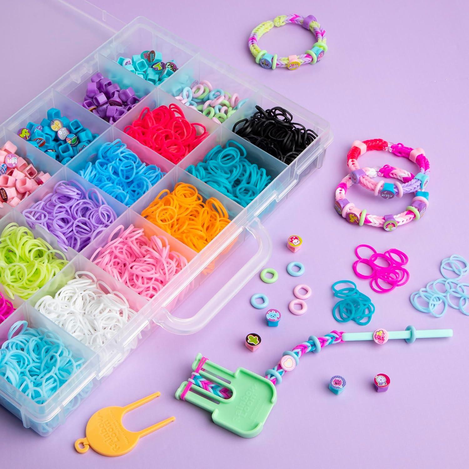Kit de Pulsera de Banda de Goma Rainbow Loom Beadmoji Deluxe 2200 Bandas