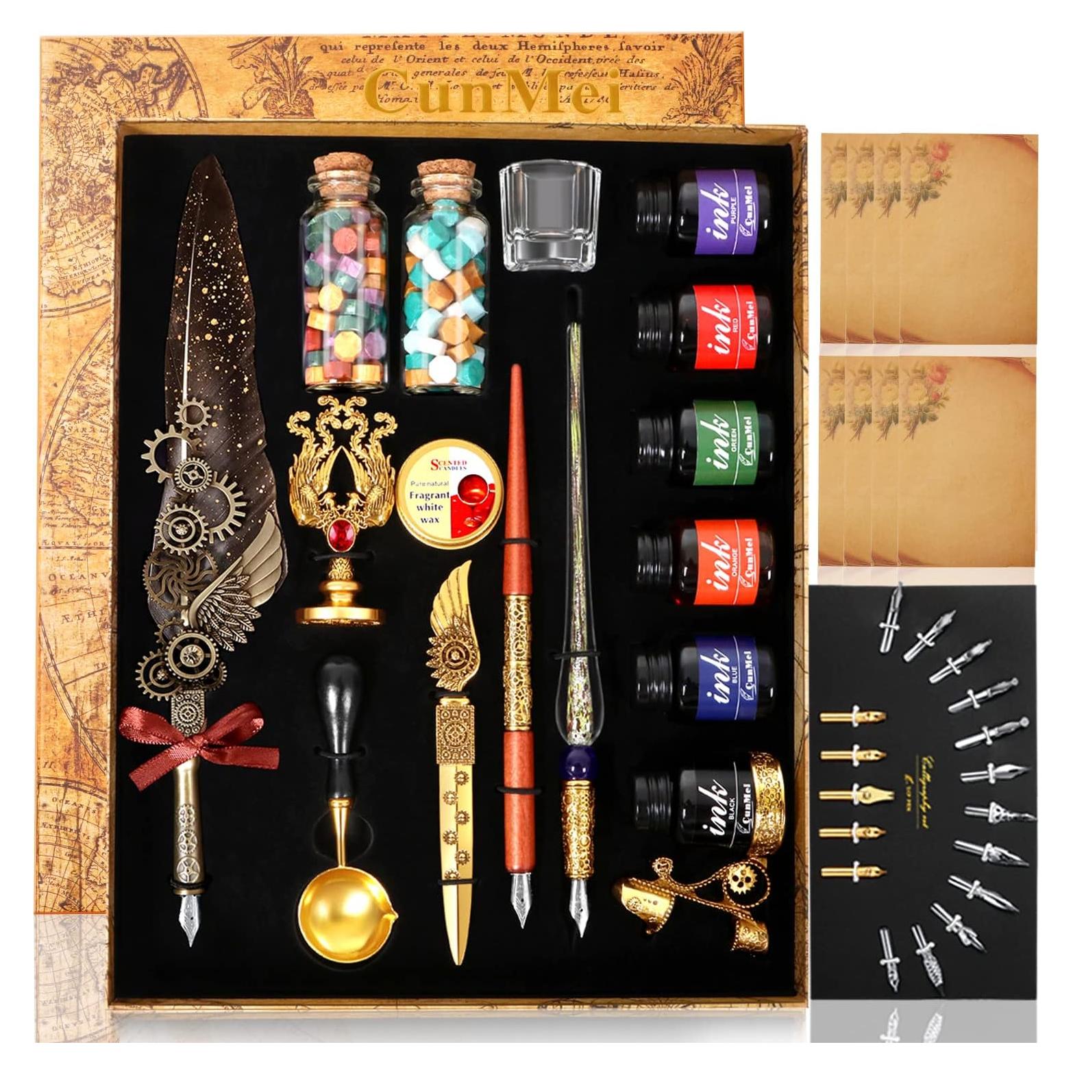 Juego de Caligrafía y Sello de Cera CunMei - 43 Piezas