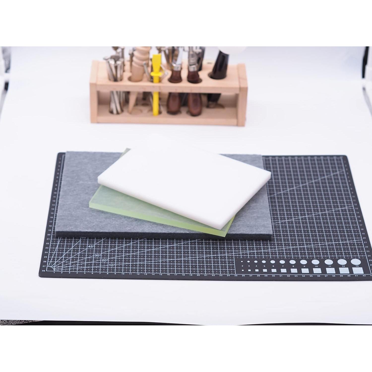 Set de 3 Almohadillas de Golpeo Joidiy para Cuero 200x150mm 300x200mm