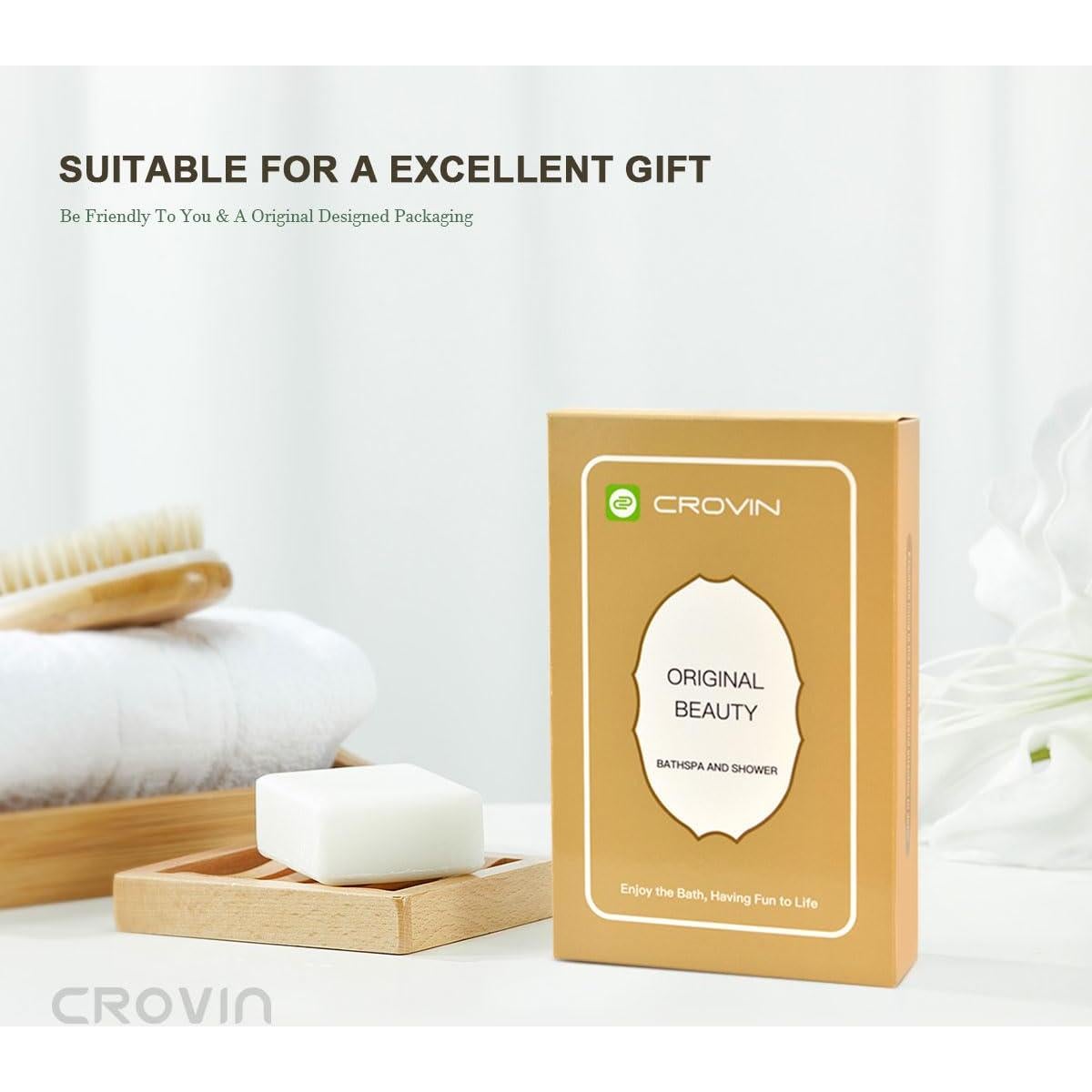 Esponja Exfoliante Natural Loofah CROVIN - Paquete de 2