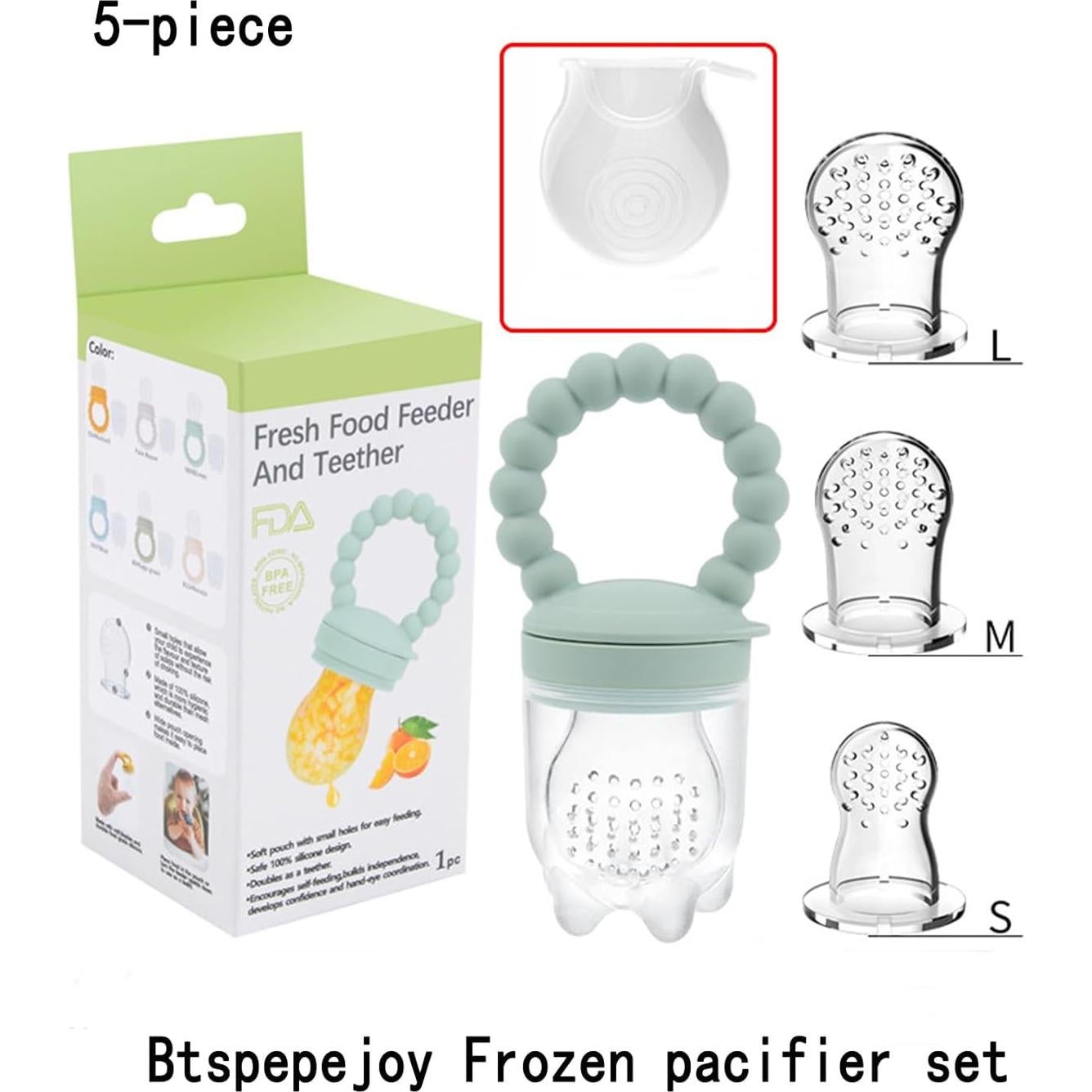 Chupete de Alimentación de Frutas para Bebés Verde - Silicona