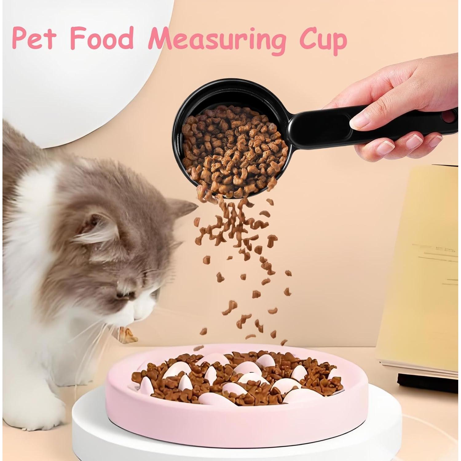 Cuchara Medidora de Comida para Mascotas Joyinjojo 1 Taza Negra