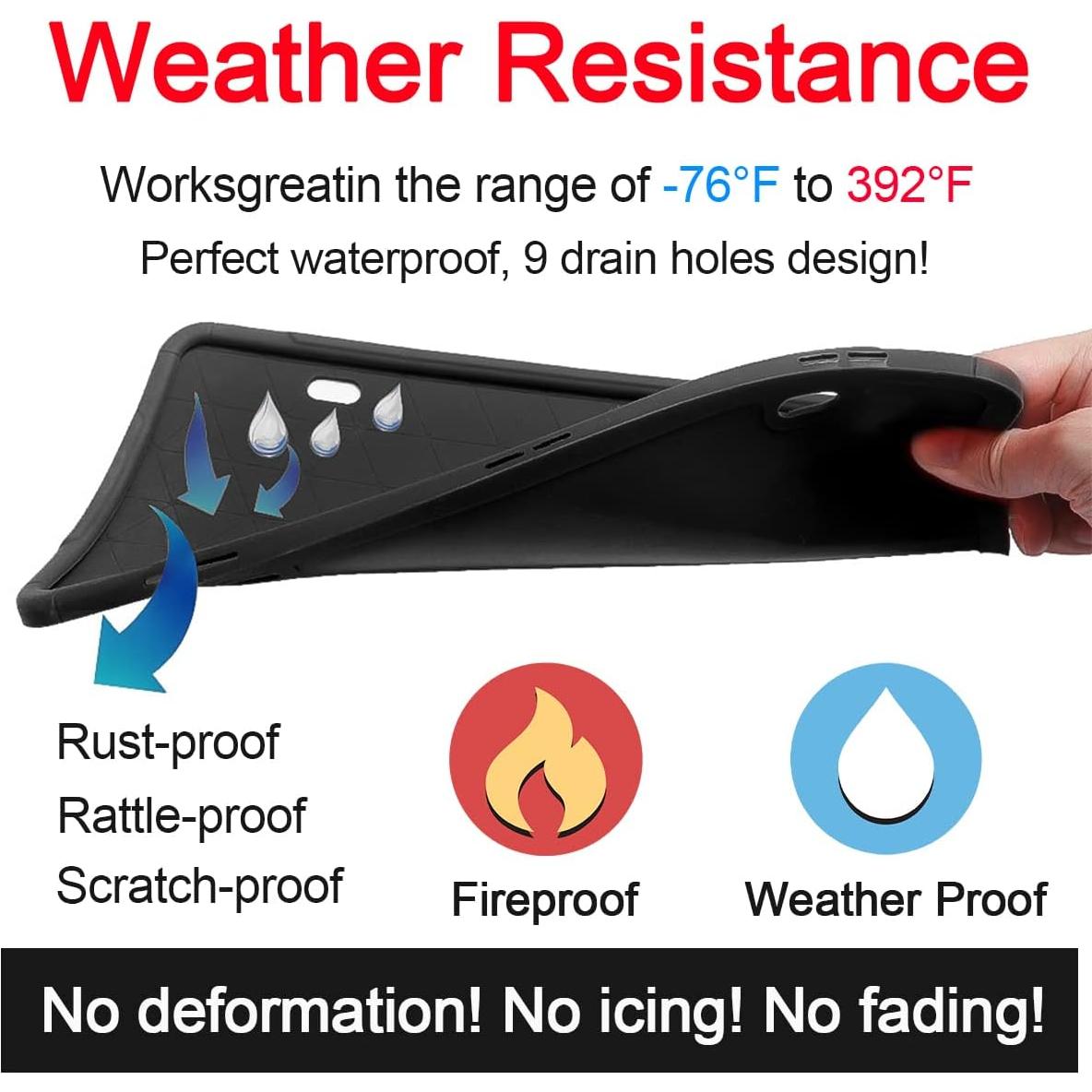 Marco de Placa de Licencia de Silicona YALOK Negro Universal