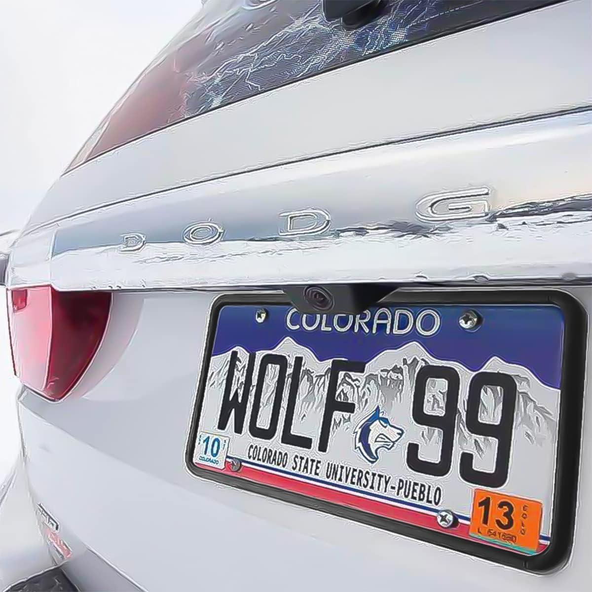 Marco de Placa de Licencia de Silicona YALOK Negro Universal