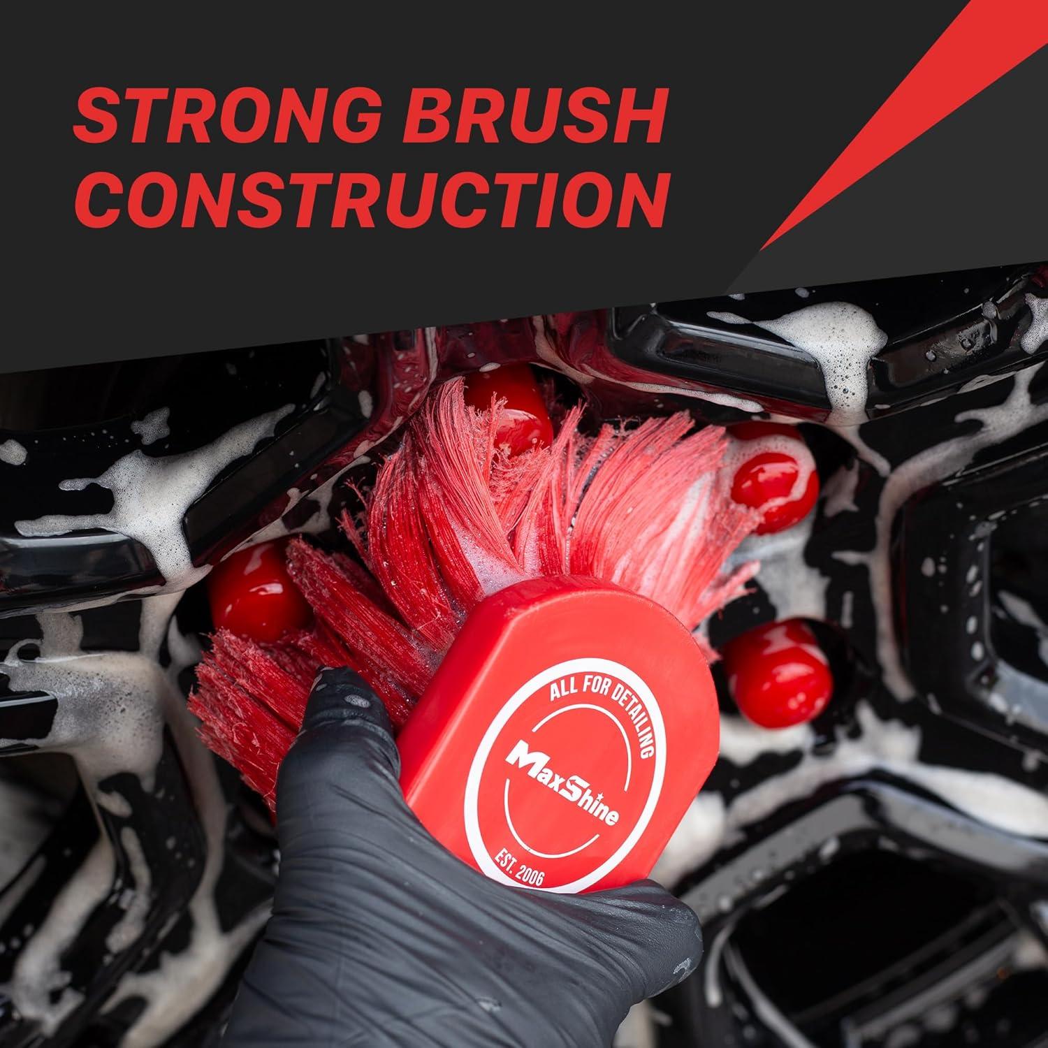 Cepillo de Limpieza Maxshine para Ruedas y Motores 20.3cm