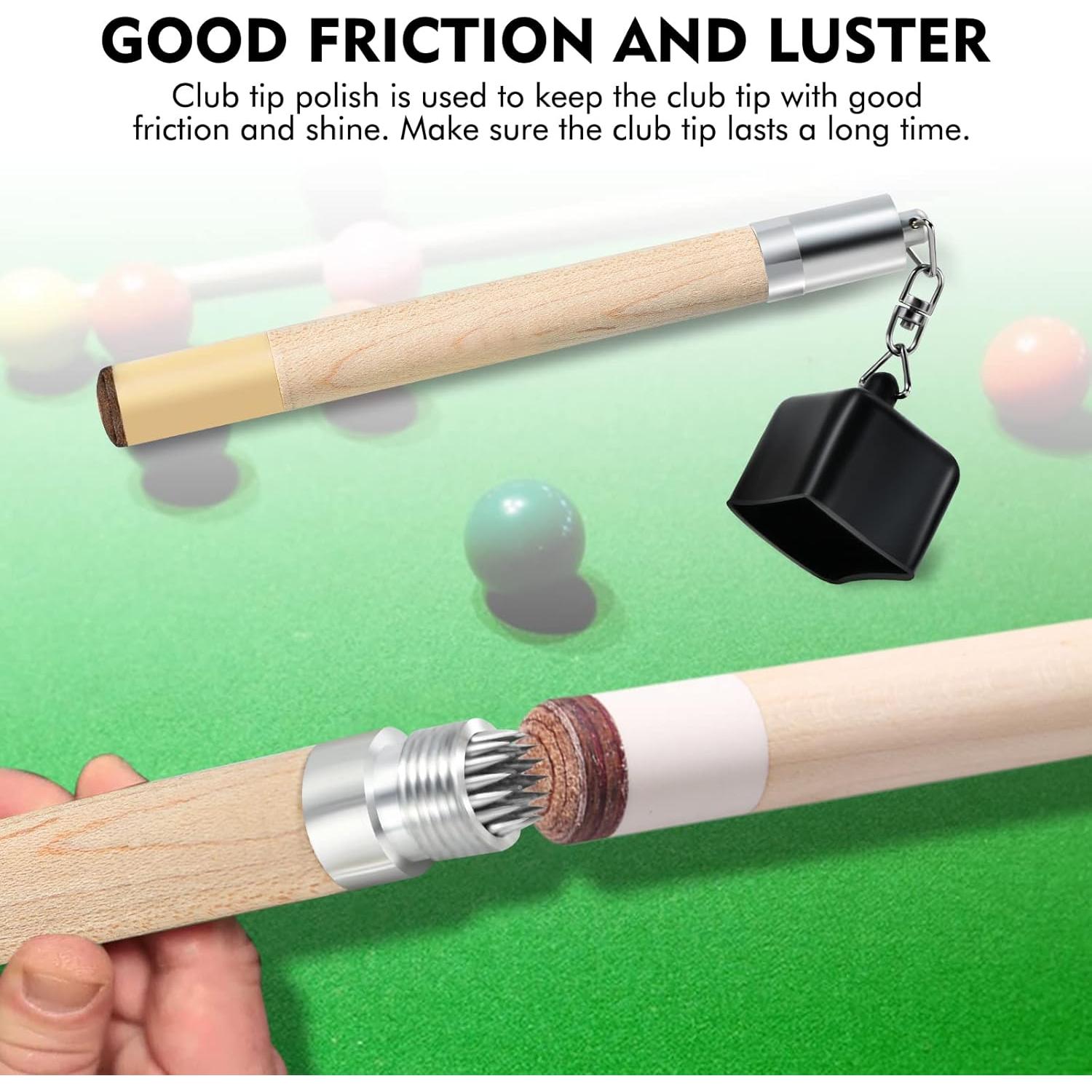 Soporte de Tiza de Billar Teekerwan 2 en 1 Portátil 18 cm