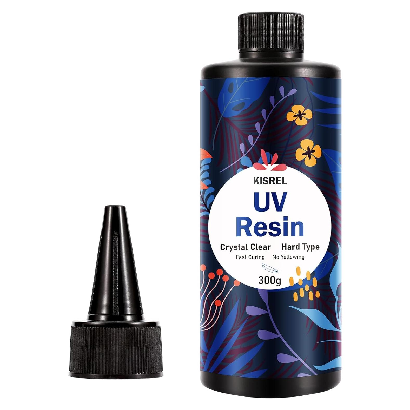 KISREL Resina UV 300g - Resina Epóxica Cristal Claro para Joyería