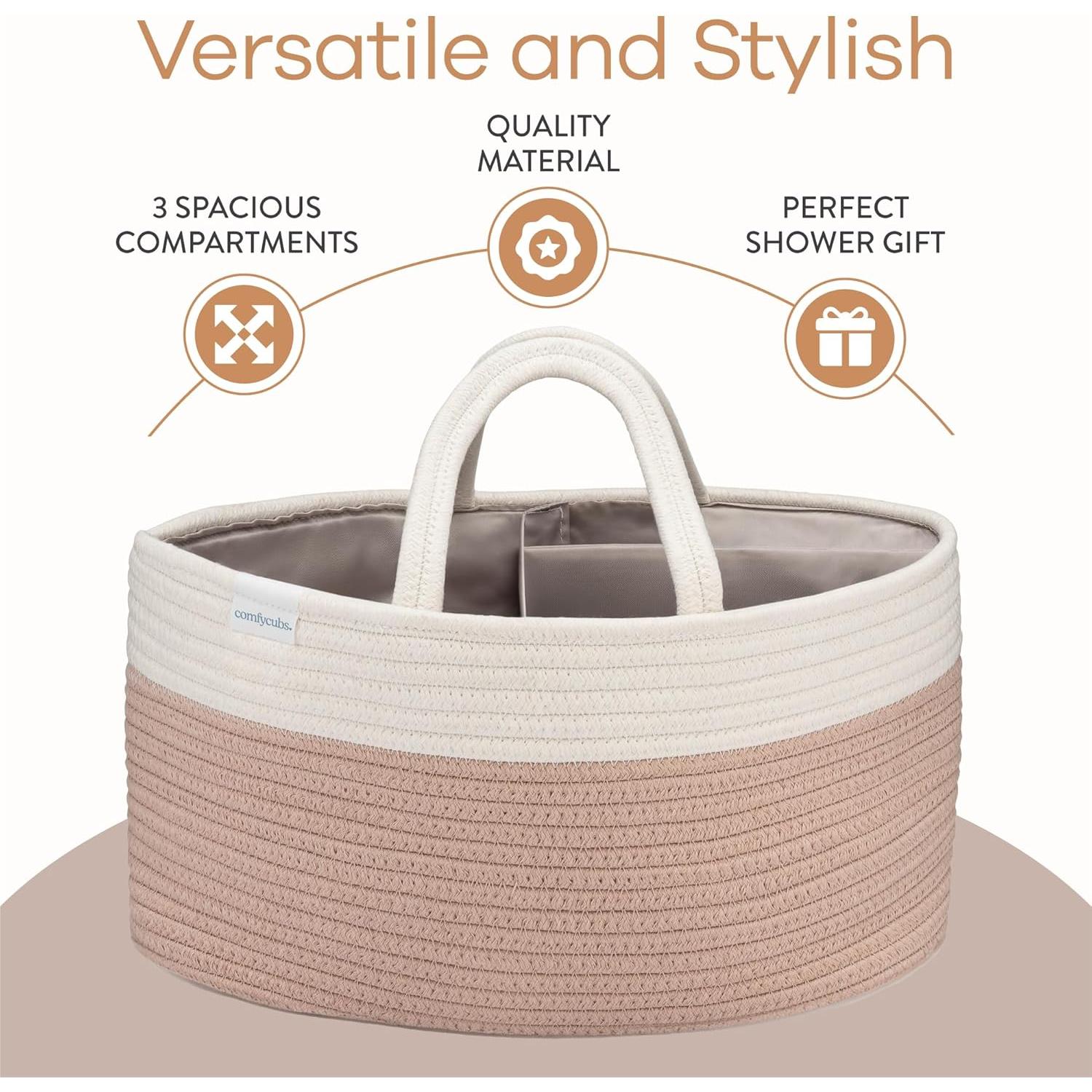 Organizador de Pañales Comfy Cubs Rosa 27.9 cm x 38.1 cm