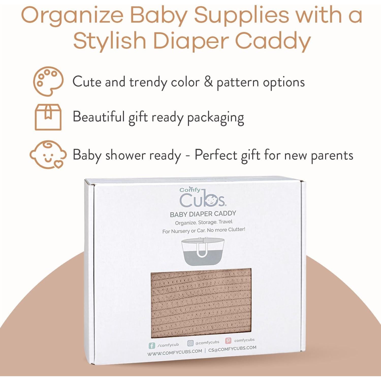 Organizador de Pañales Comfy Cubs Rosa 27.9 cm x 38.1 cm