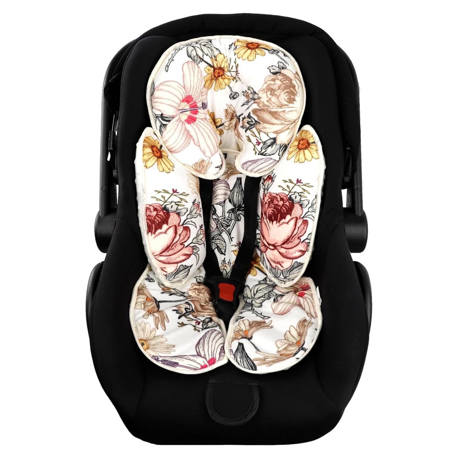 Soporte para cabeza y cuerpo de bebé HNHUAMING floral 2 en 1