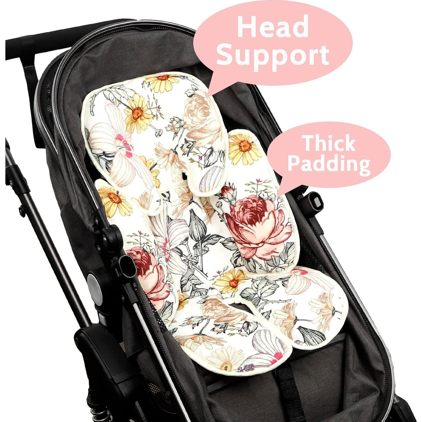 Soporte para cabeza y cuerpo de bebé HNHUAMING floral 2 en 1