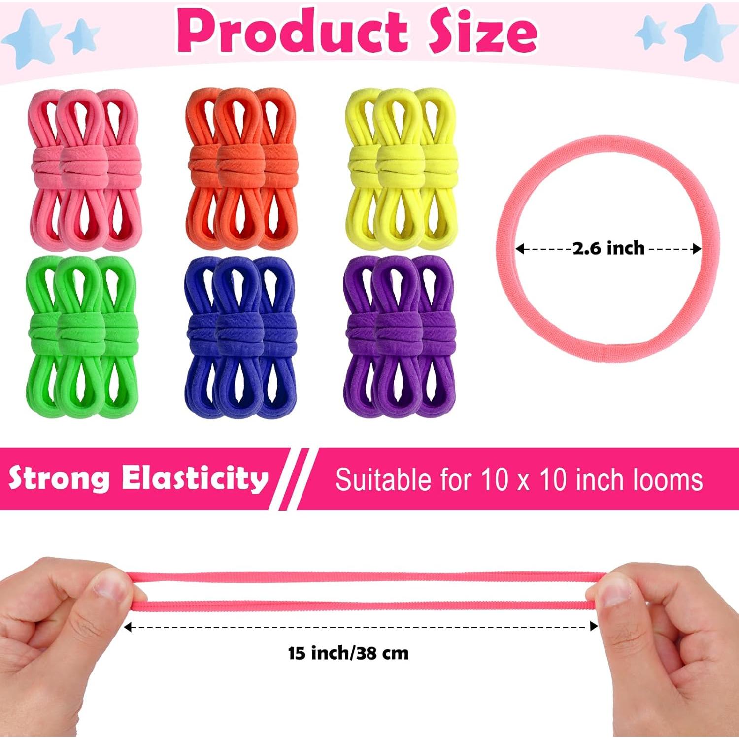 180 Anillos de Telar Multicolor DLUGOPIS para Agarradores