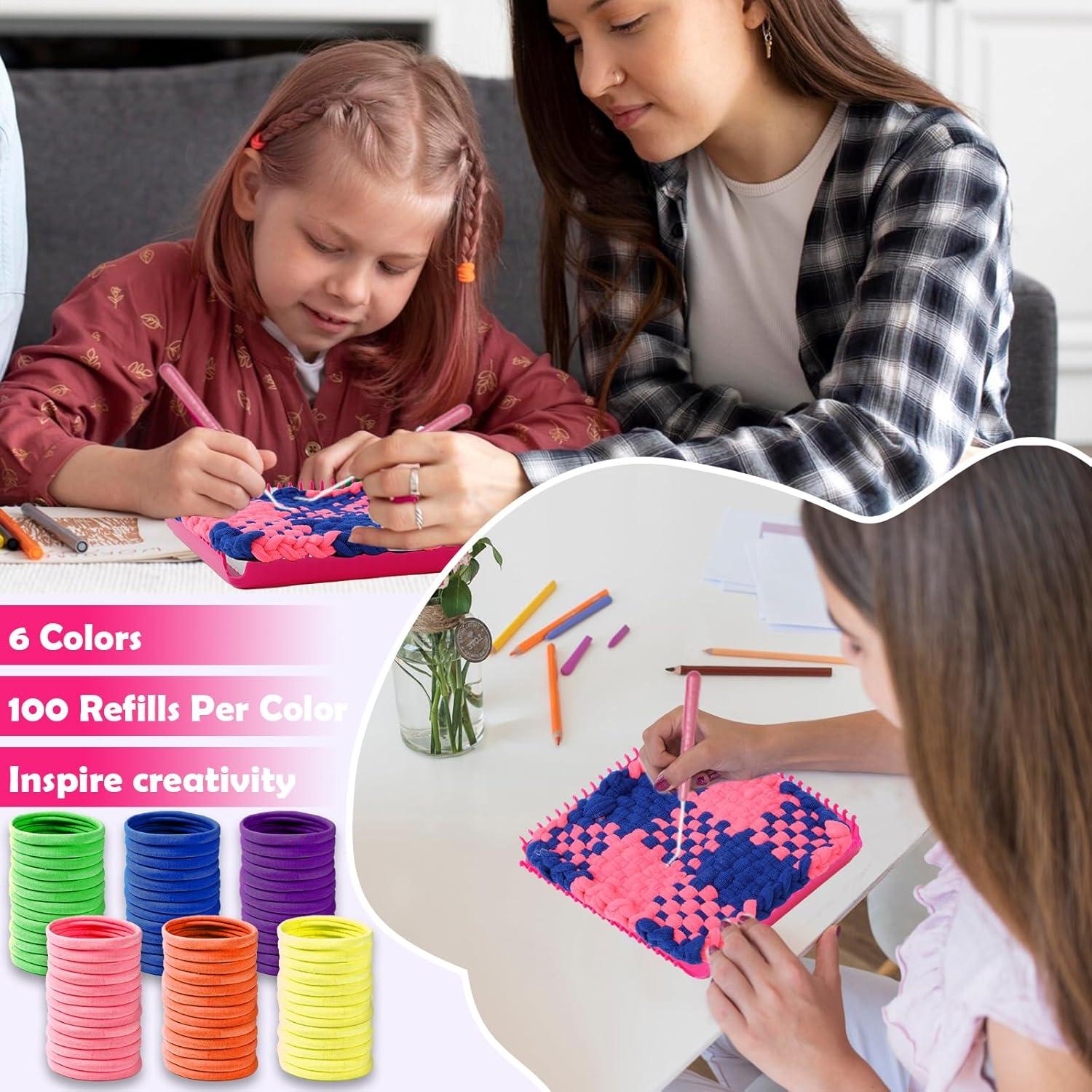 180 Anillos de Telar Multicolor DLUGOPIS para Agarradores