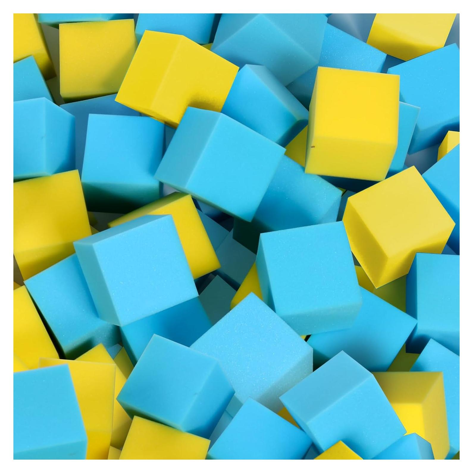 Cubos de Espuma TAYUQEE 24 PCS 12.7 cm Multi-Deporte Azul Amarillo