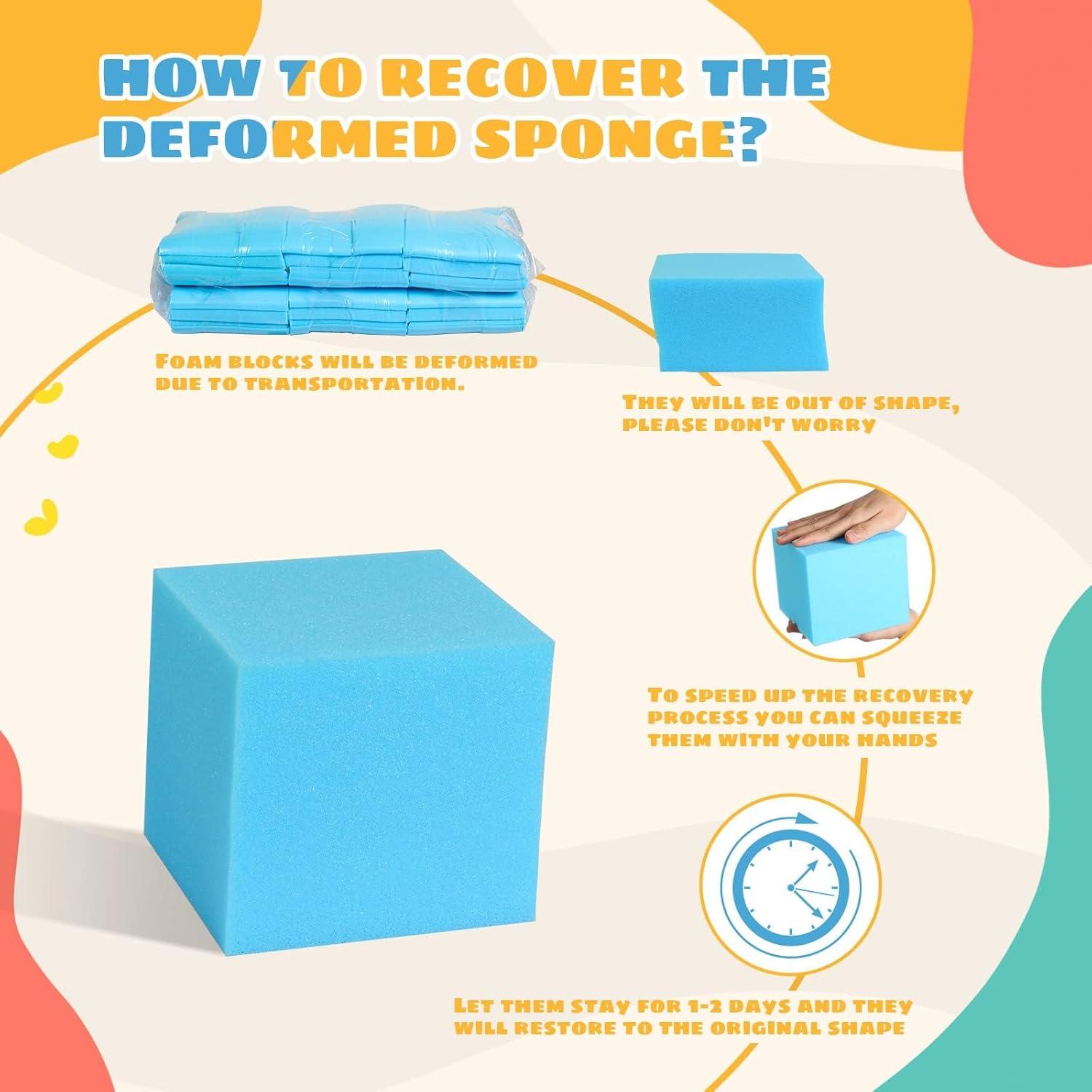 Cubes de Espuma TAYUQEE 24 PCS 12.7 cm Multi-Deporte Azul